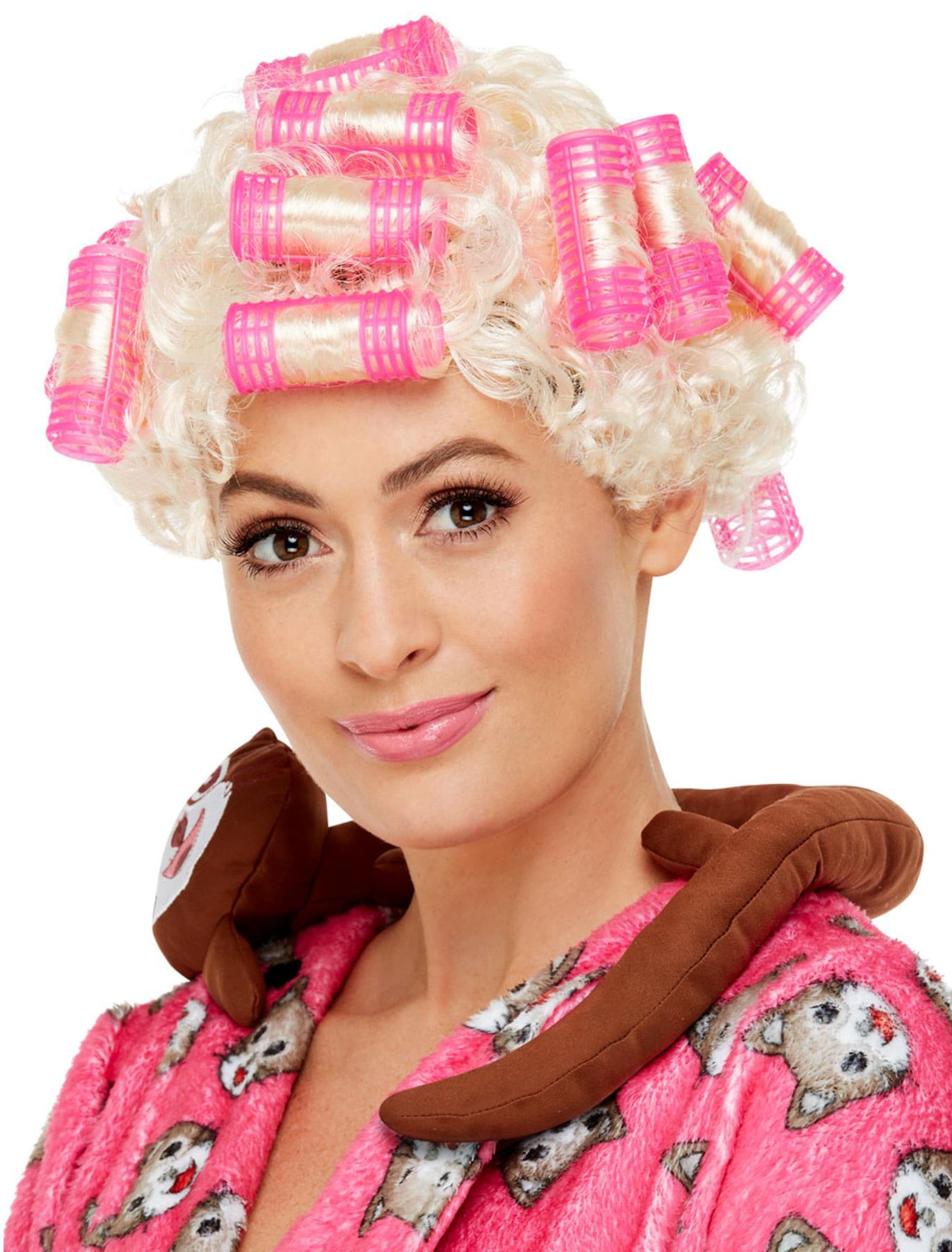 Perücke Lockenwickler blond