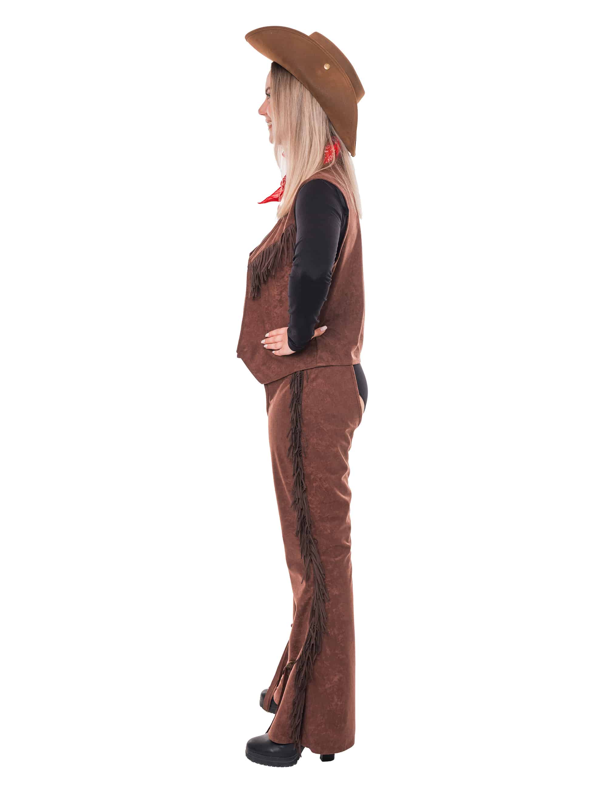 Cowgirl Set 2-tlg. Damen braun S/M