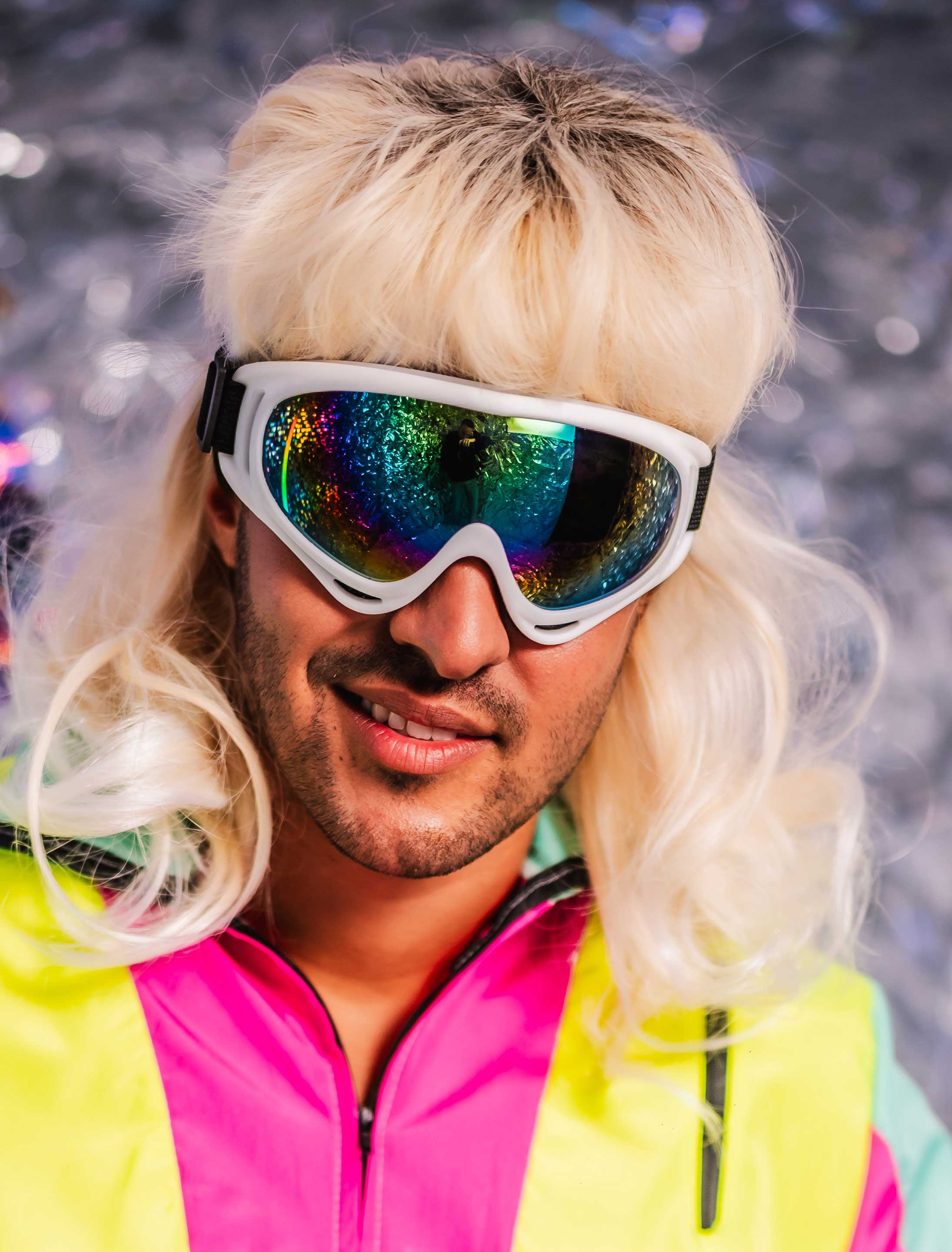 Skibrille weiß