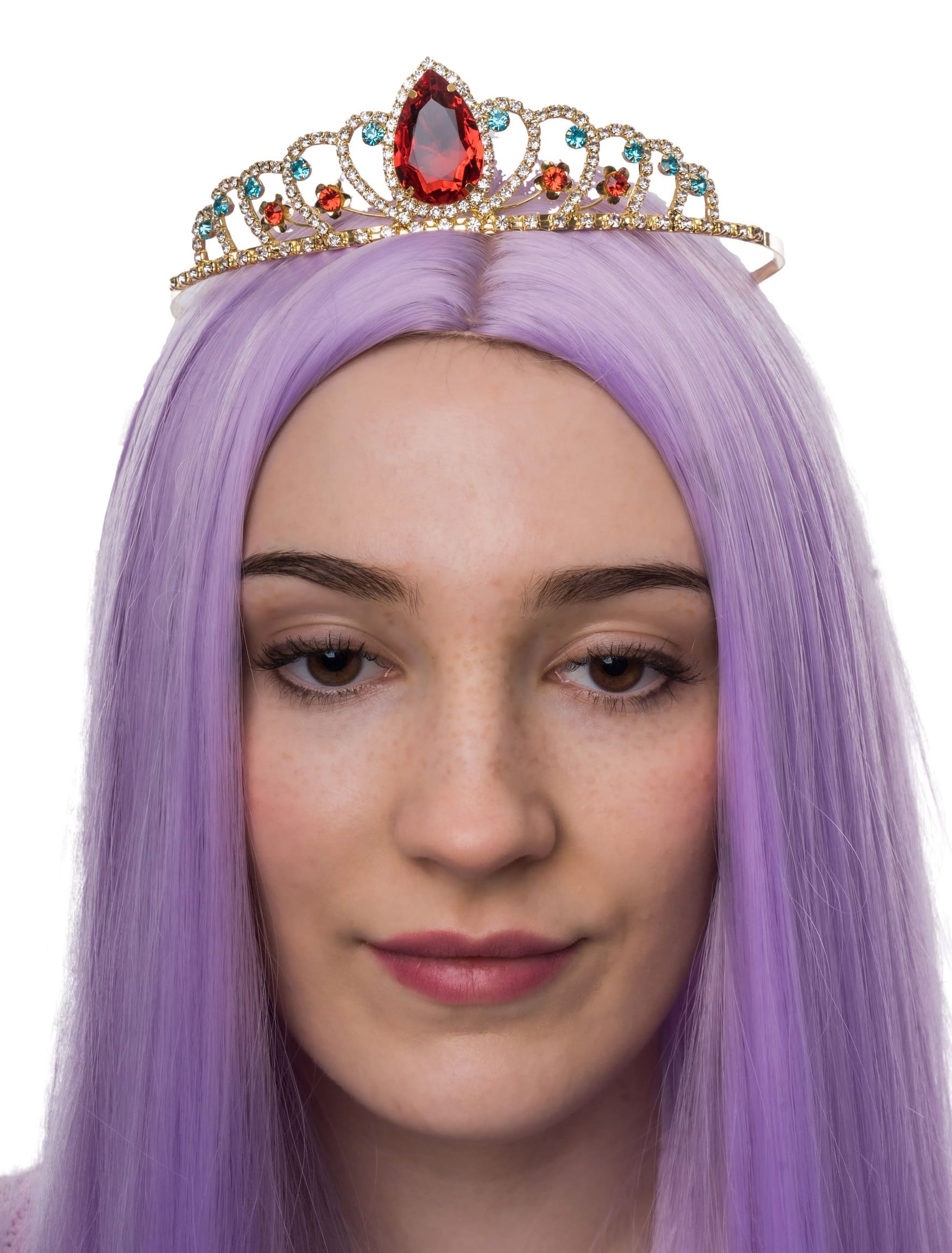 Diadem Valentina mit Kristall Damen bunt