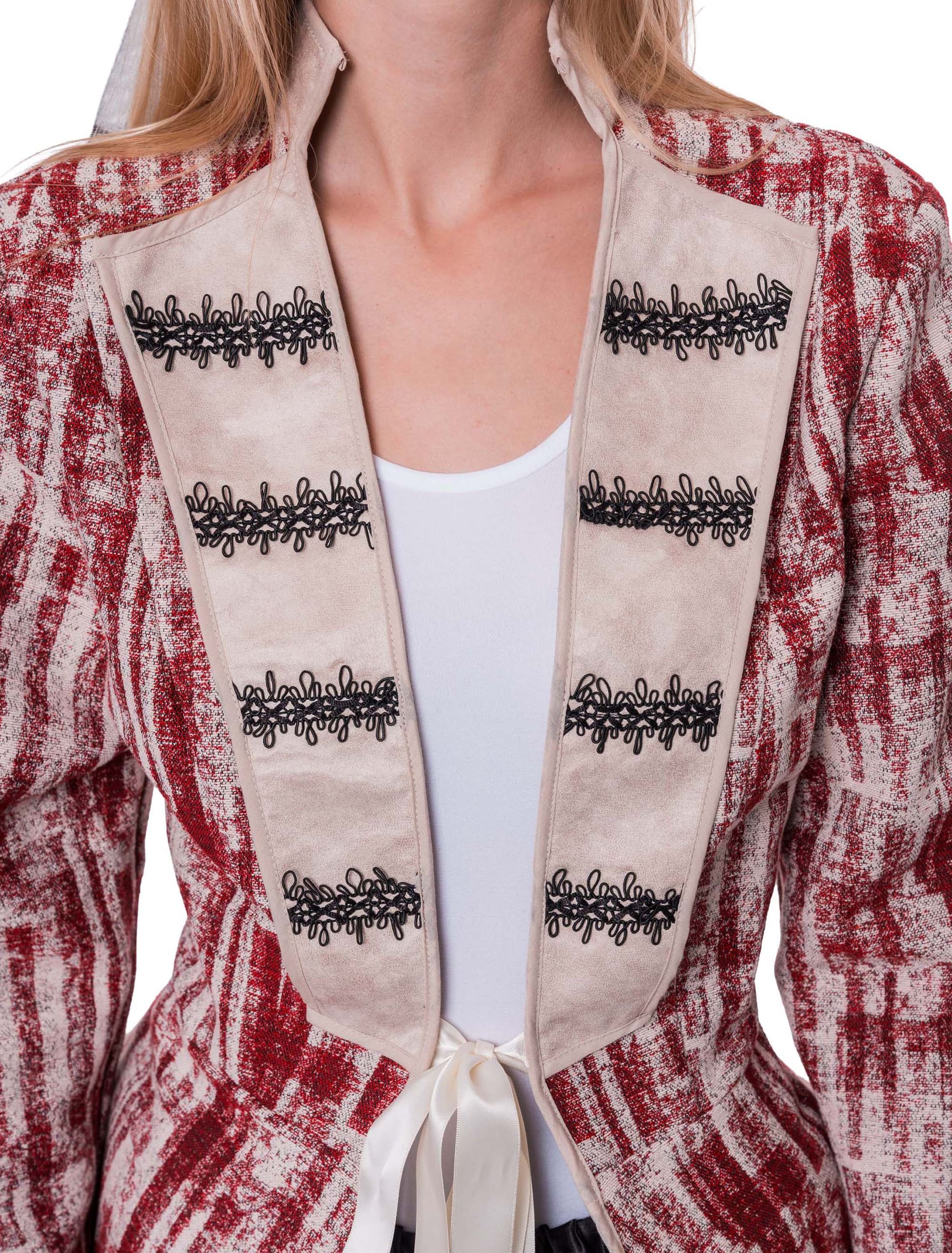 Jackett Barock mit Schnürung Damen rot S