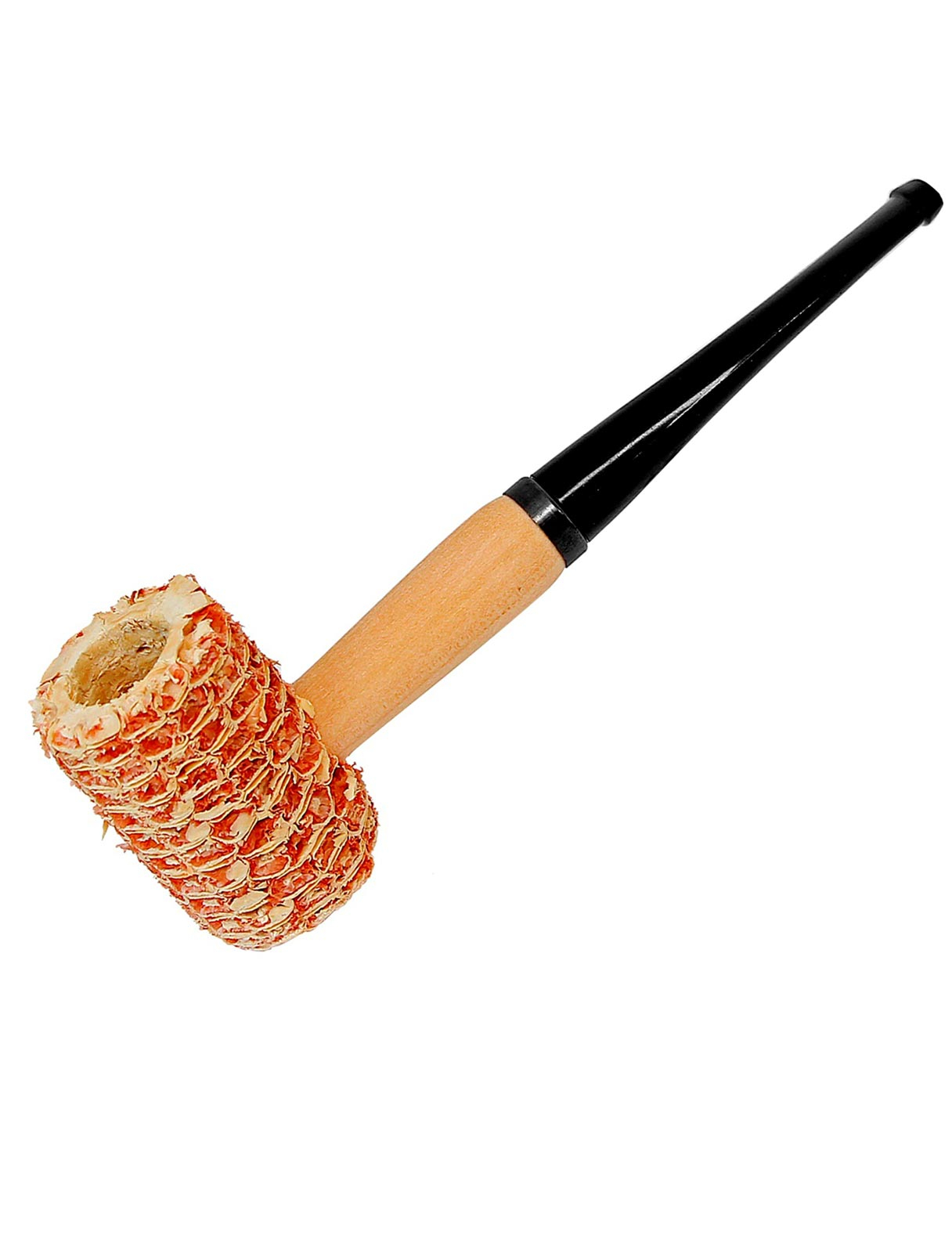 Maiskolbenpfeife schwarz/braun