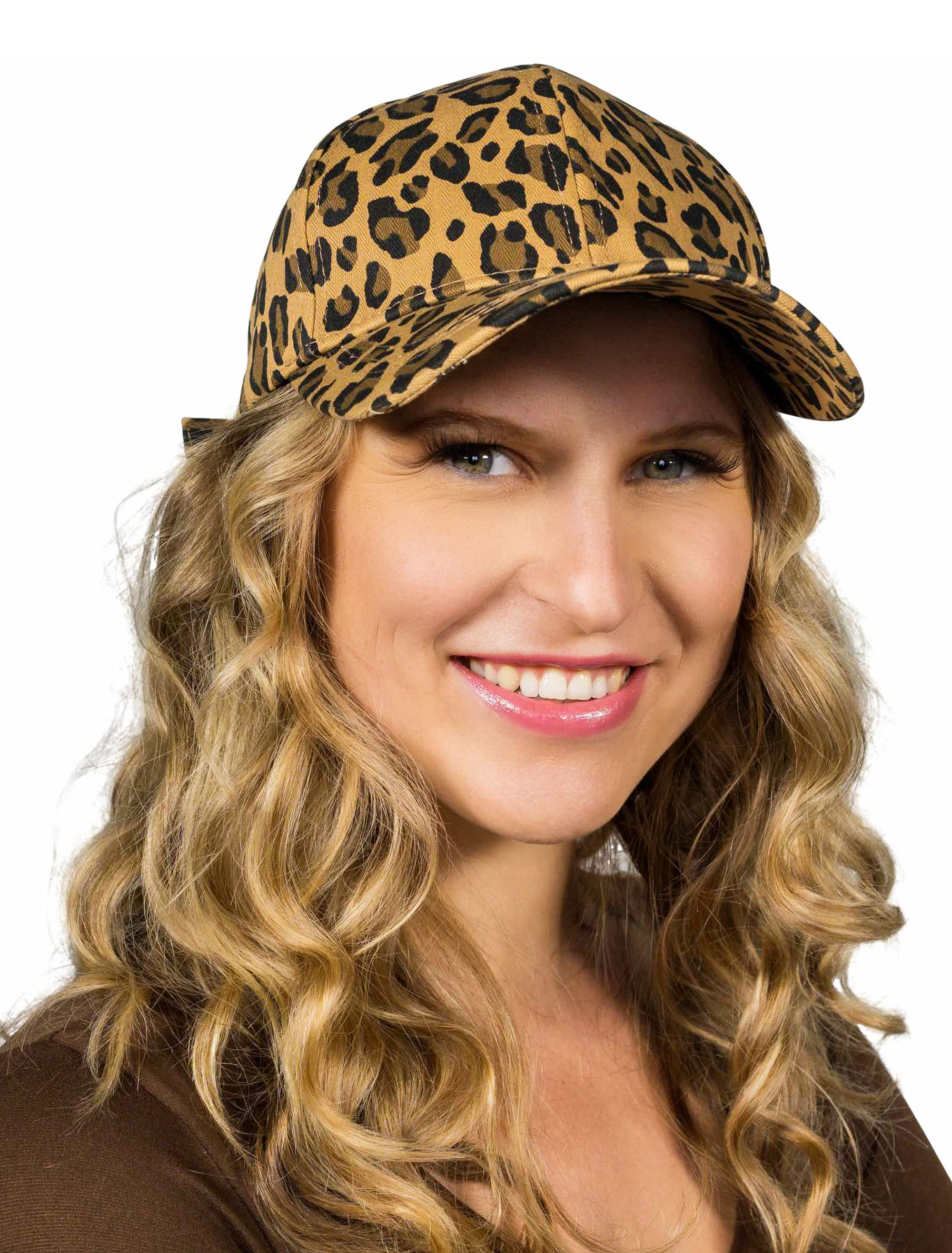 Baseballcap Leopard braun/schwarz