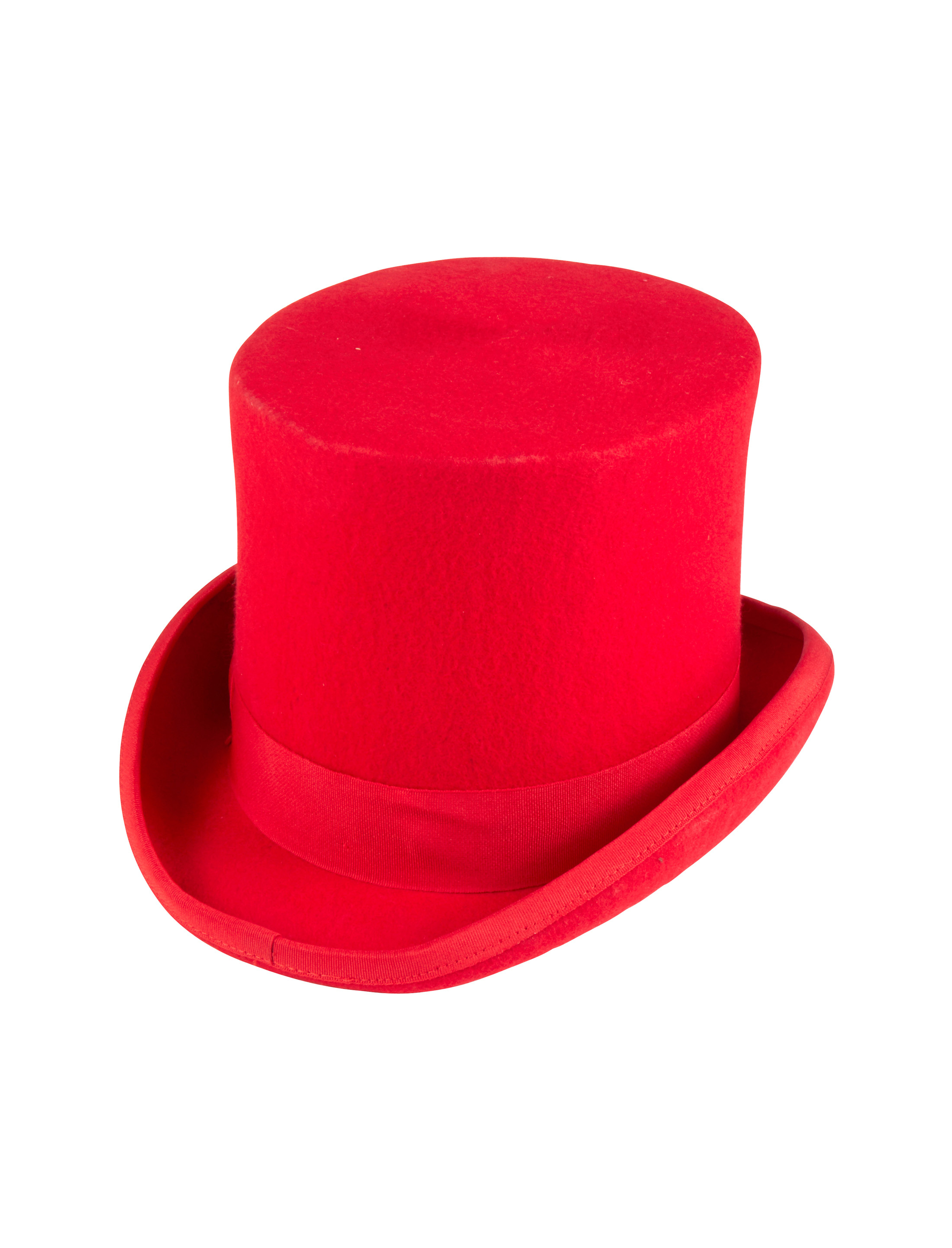 Zylinder Wollfilz rot 57
