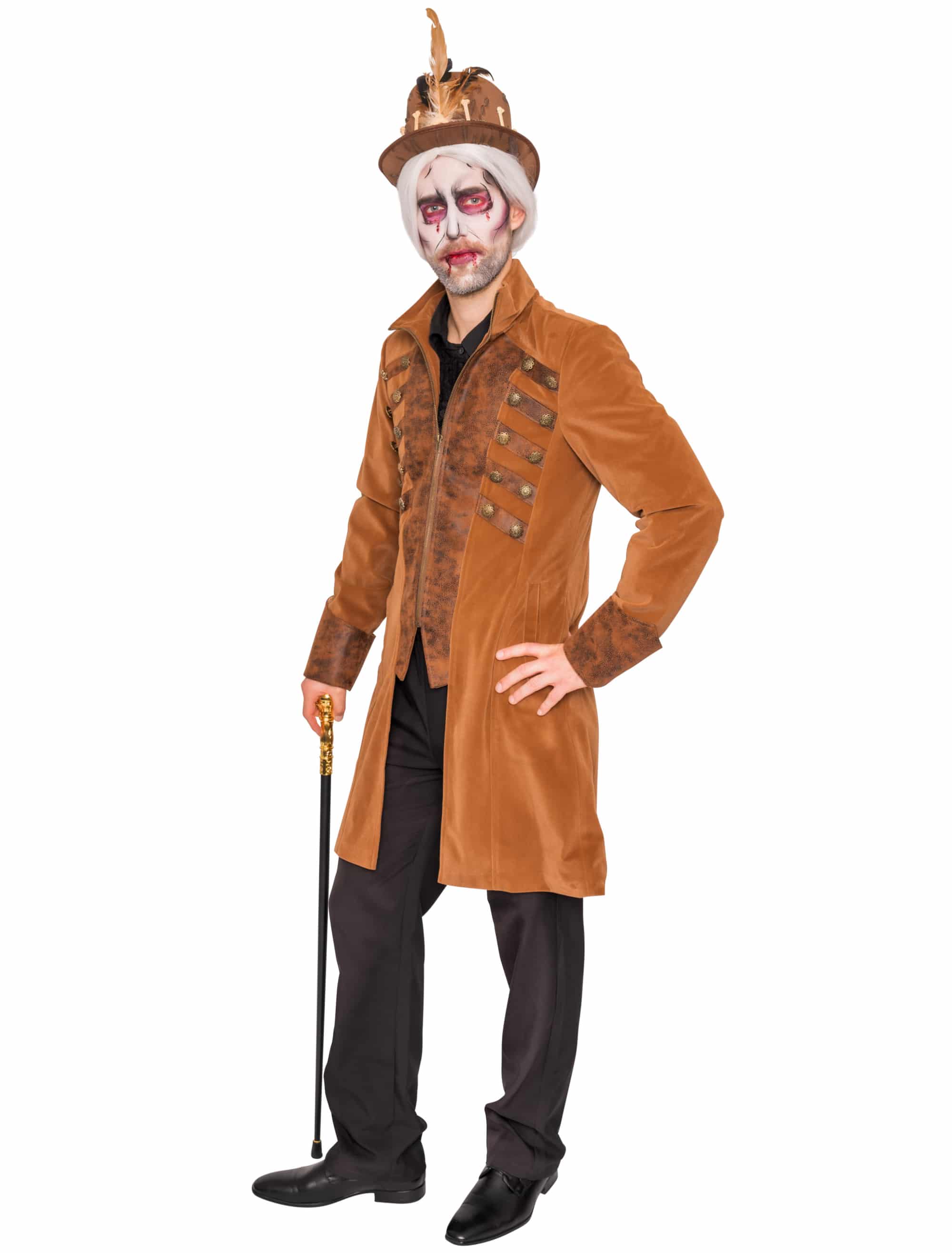 Jacke Pirat Herren braun S