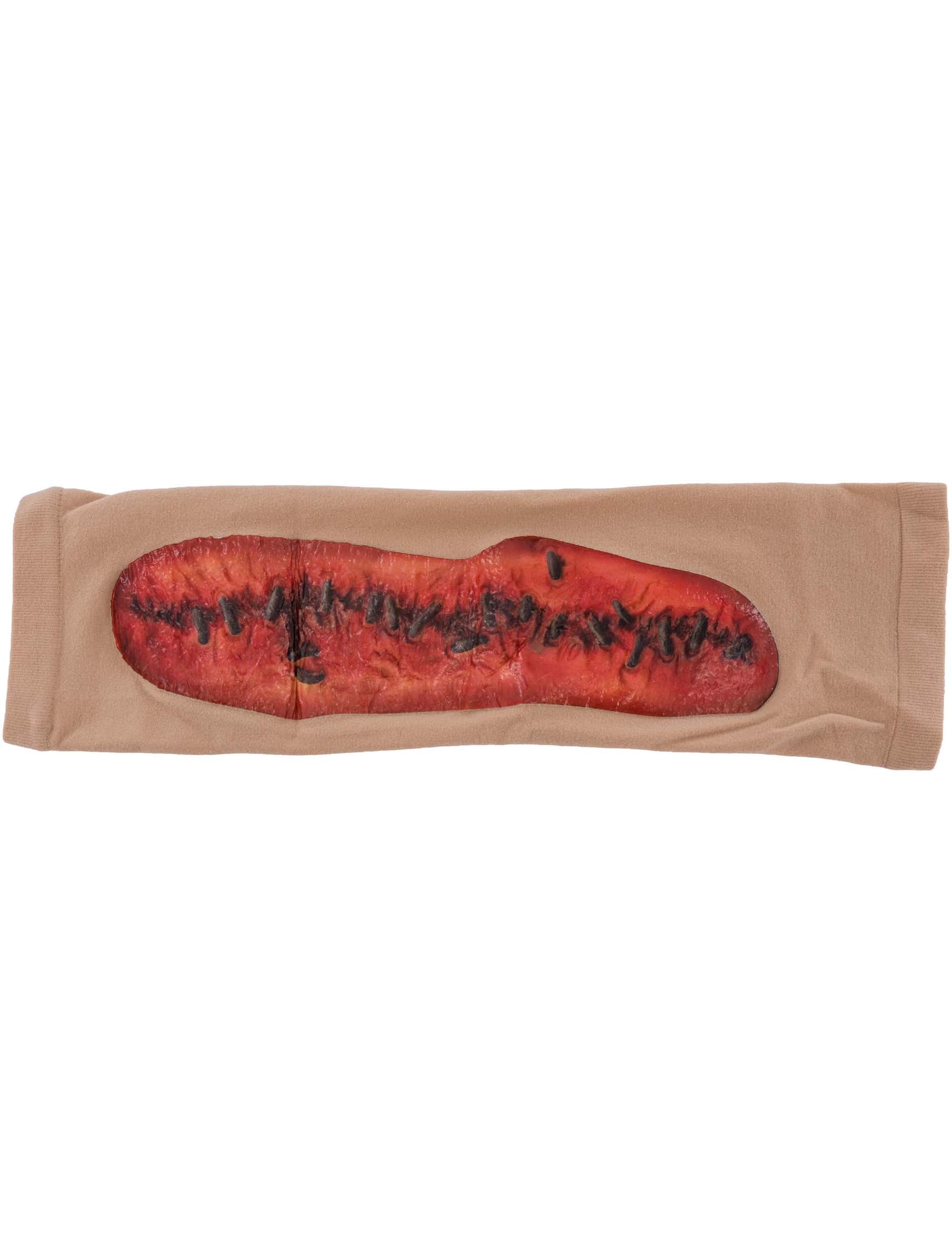 Armstulpe Wunde beige/rot