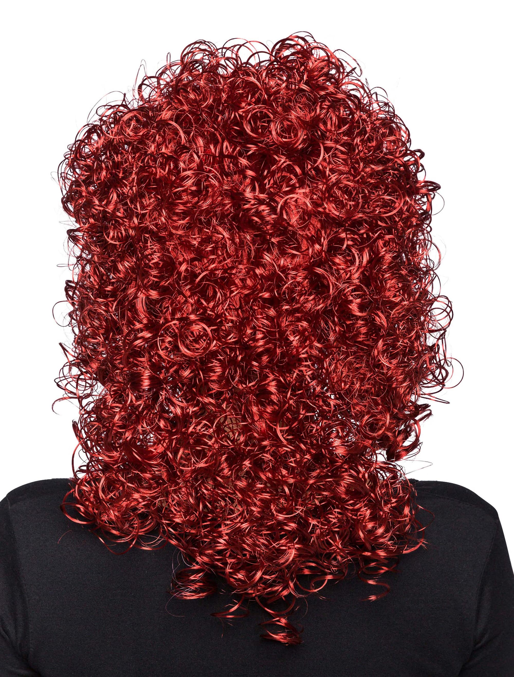 Perücke mittelang wilde Locken braun one size