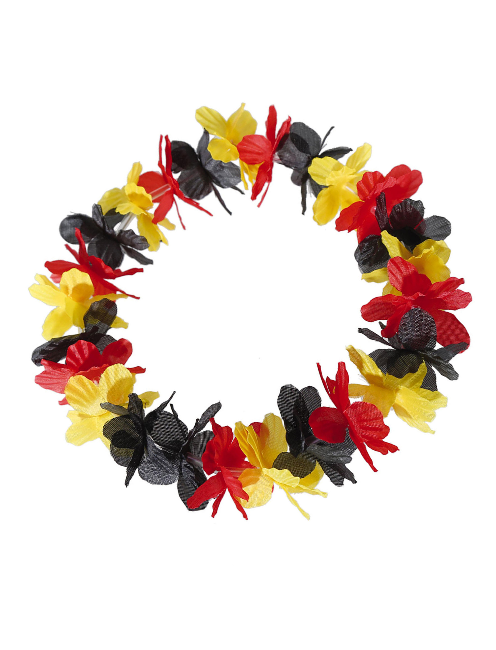 Stirnband Hawaii Deutschland 25cm schwarz/rot/gold