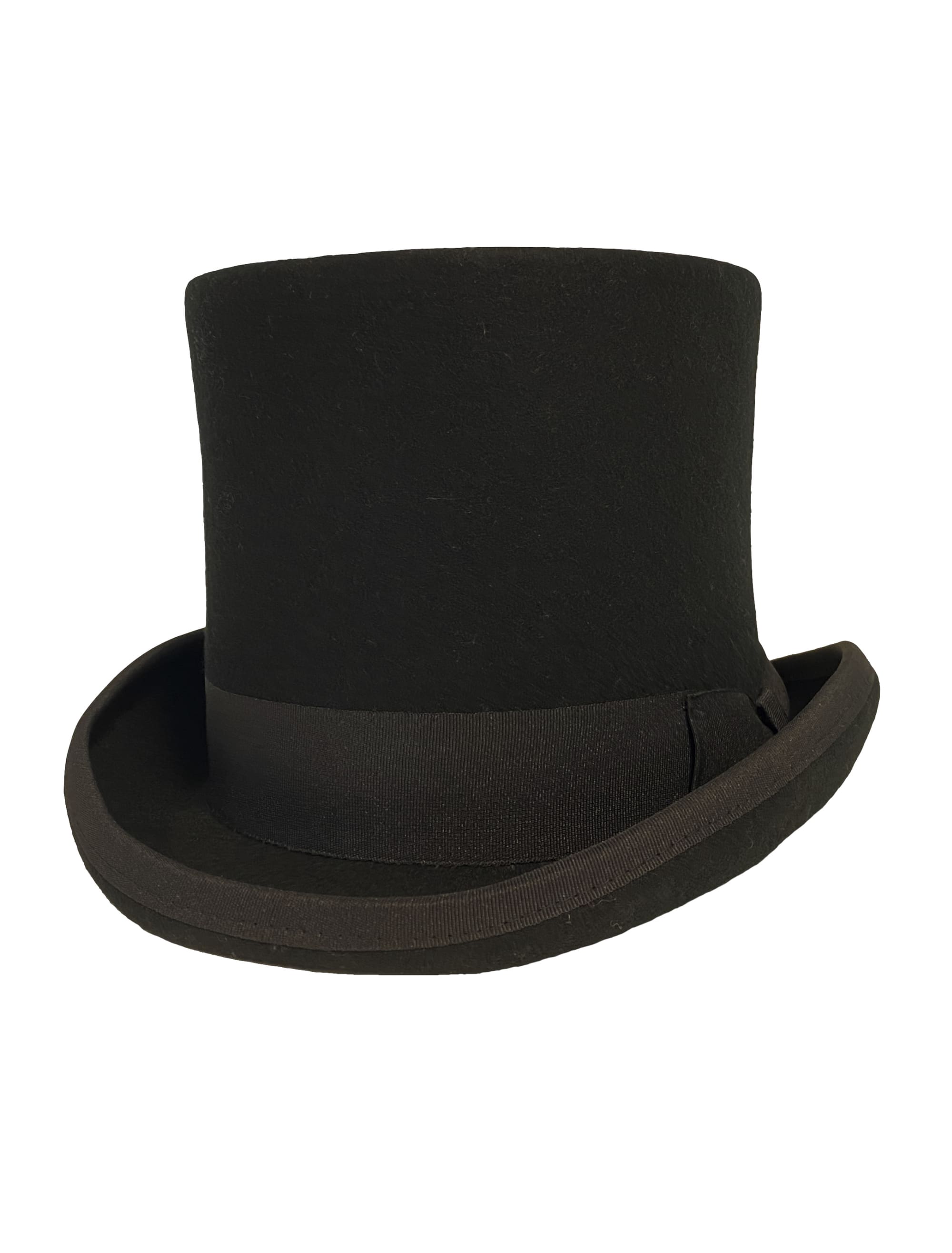 Zylinder Wollfilz schwarz 57