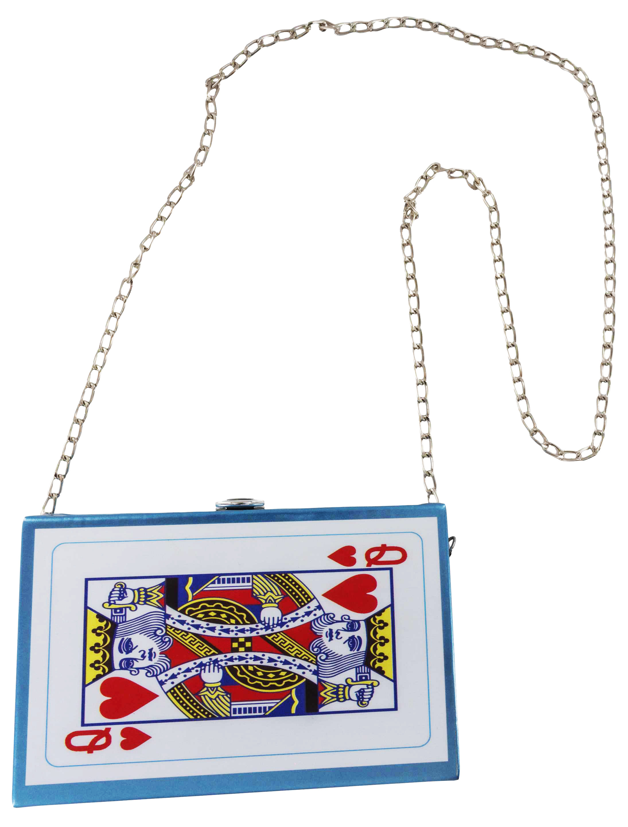 Umhängetasche Pokerkoffer hellblau