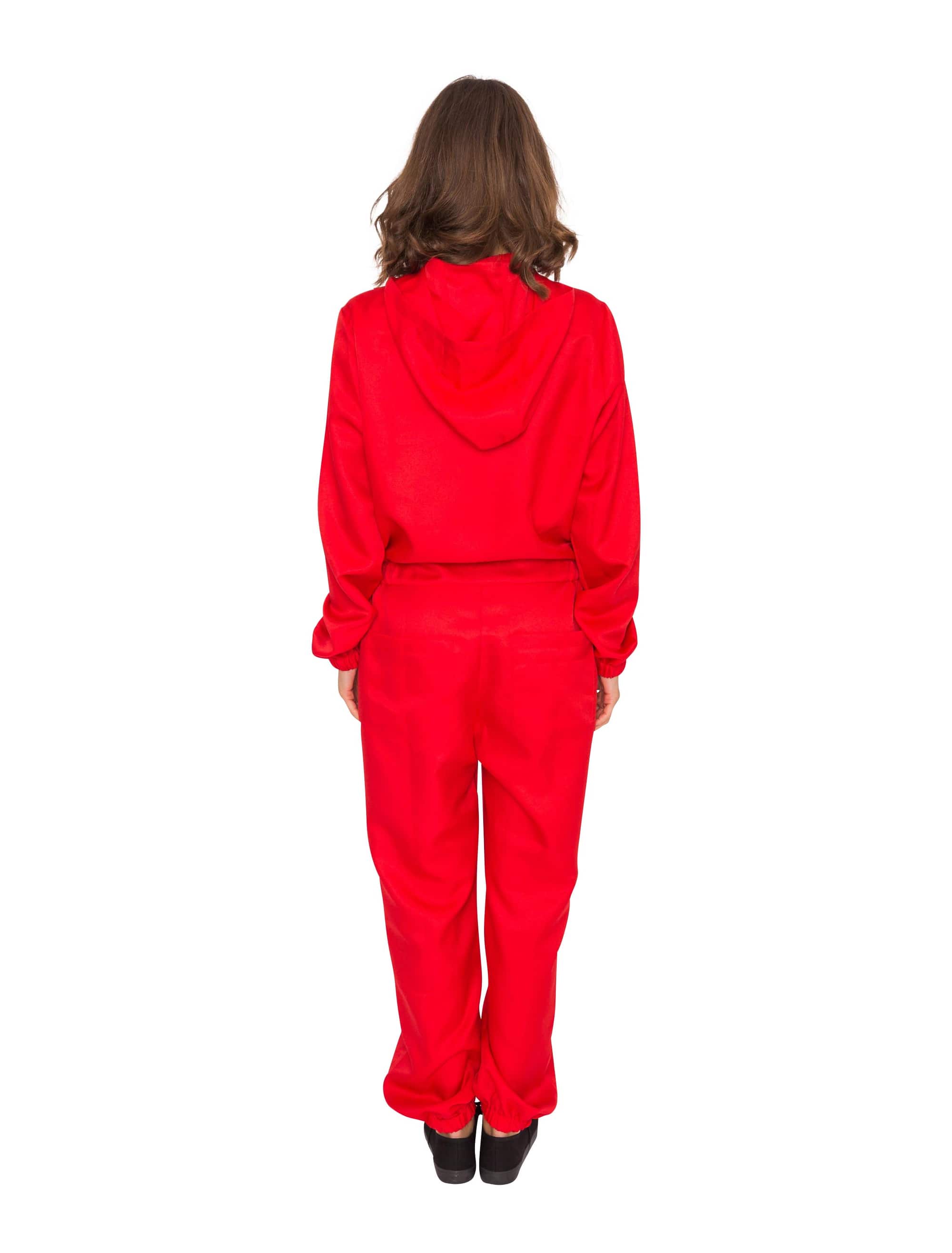 Overall mit Kapuze Unisex rot S/M