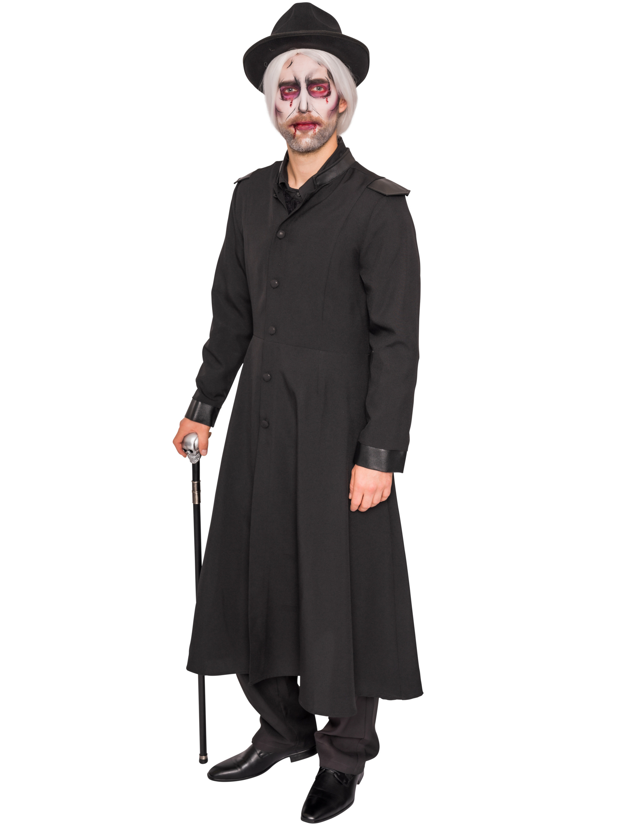 Mantel Hexer Herren schwarz L/XL