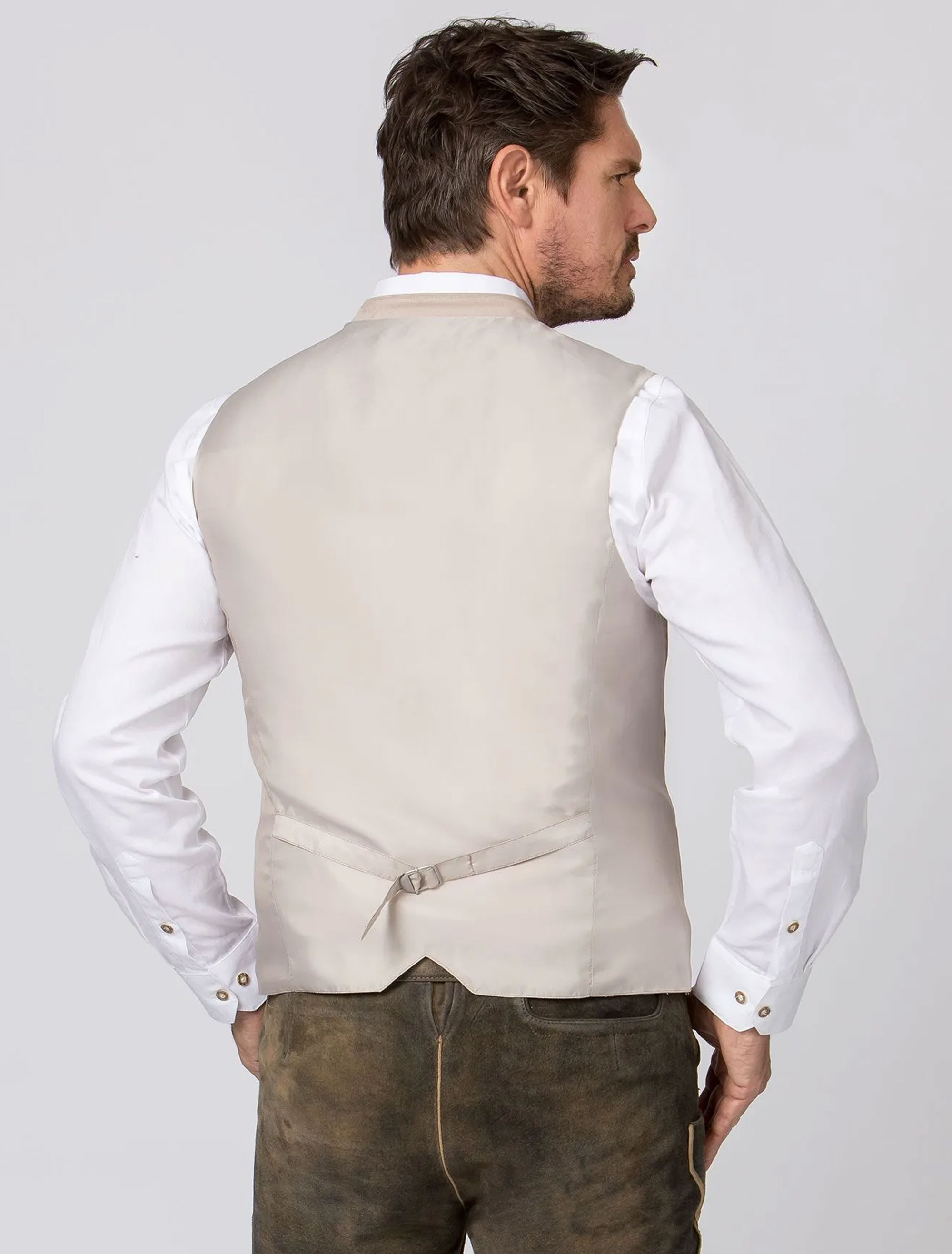 Trachtenweste Silvestro Herren rosa 46