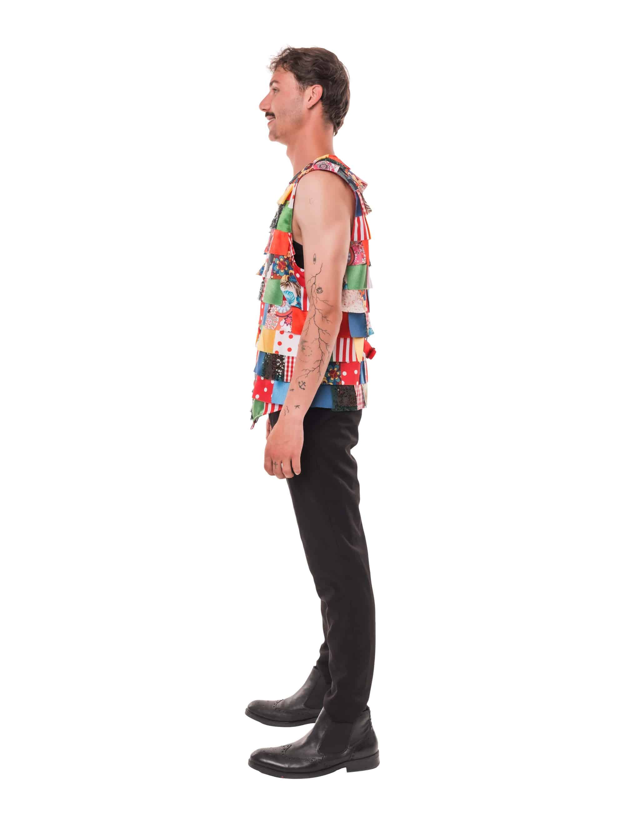 Lappenweste Herren bunt S/M