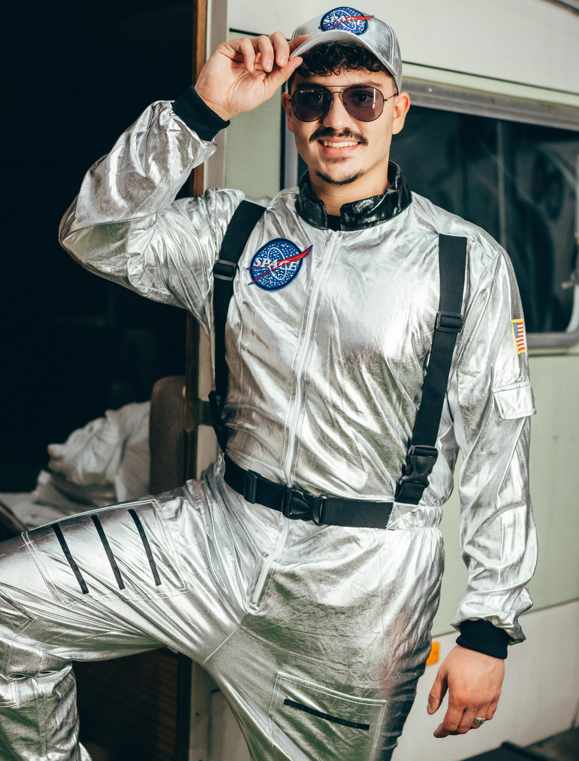 Overall Astronaut Herren silber 56