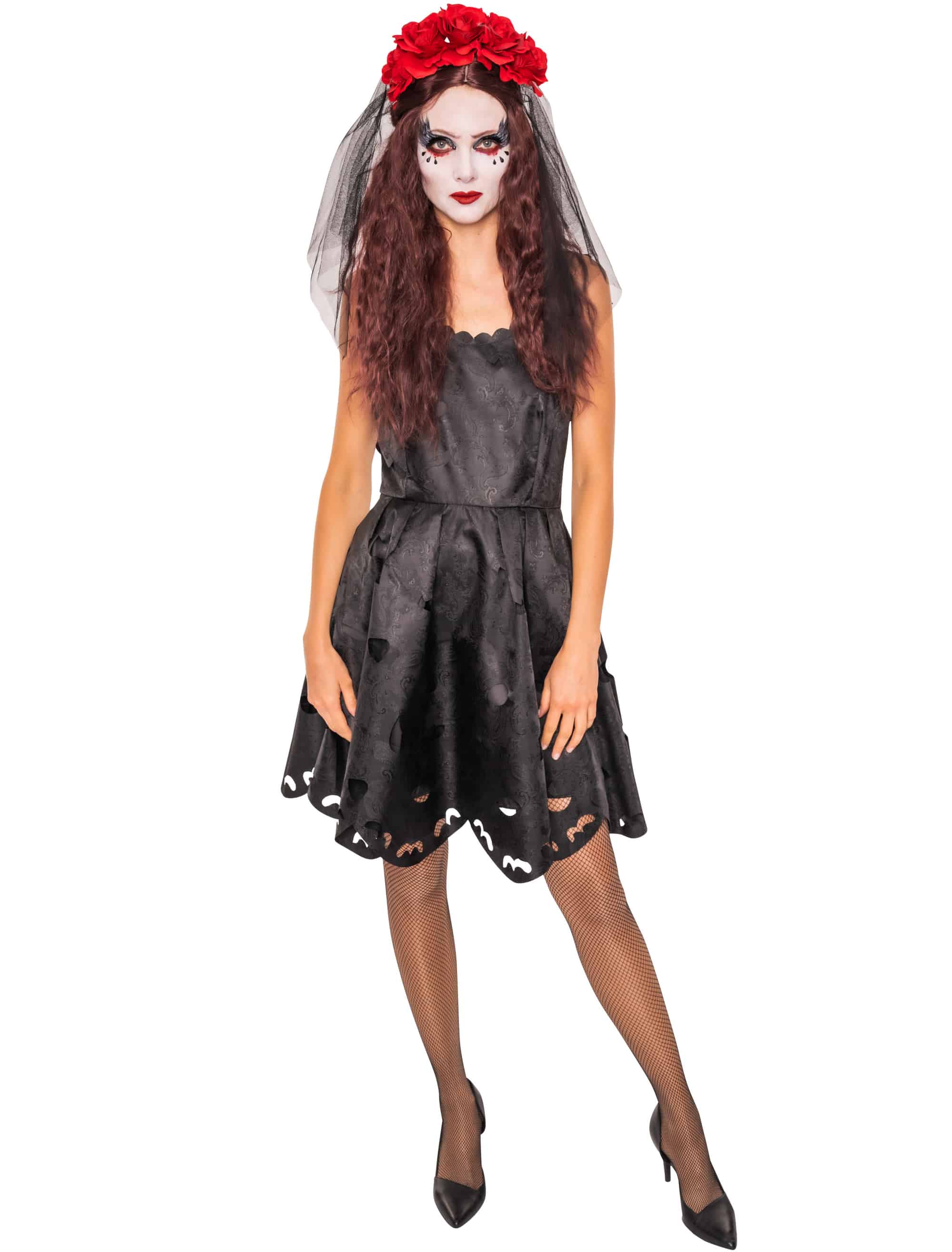 Trägerkleid Engel Damen schwarz 2XL