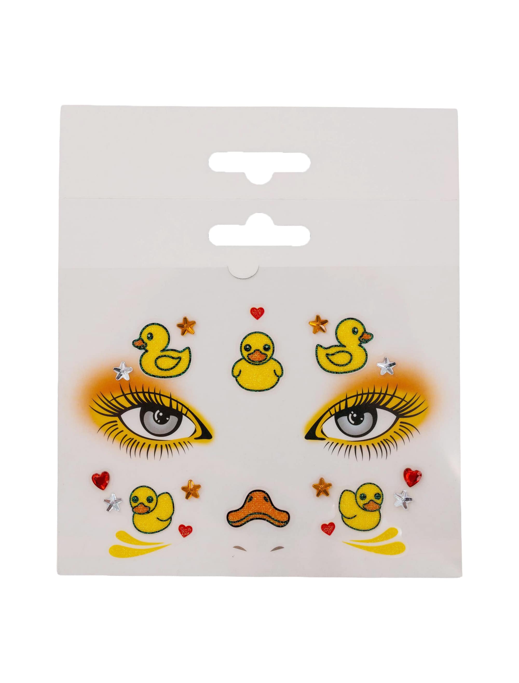 Gesichtssticker Enten gelb