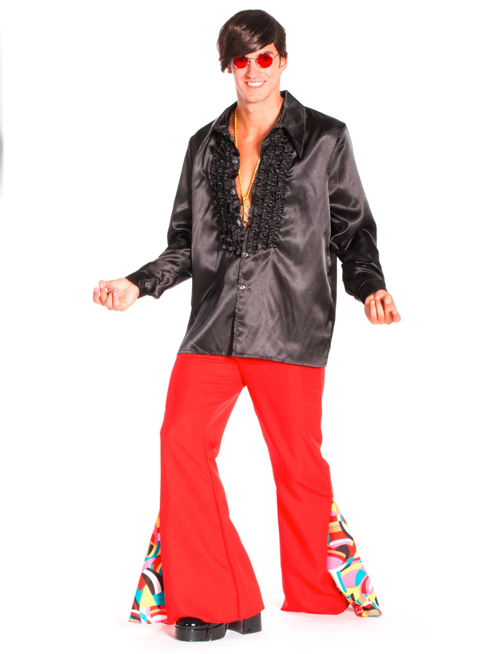 Schlaghose Hippie Herren Herren rot 56