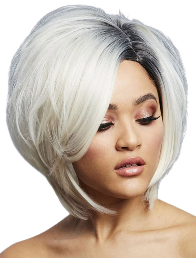 Perücke Bob asymetrisch blond