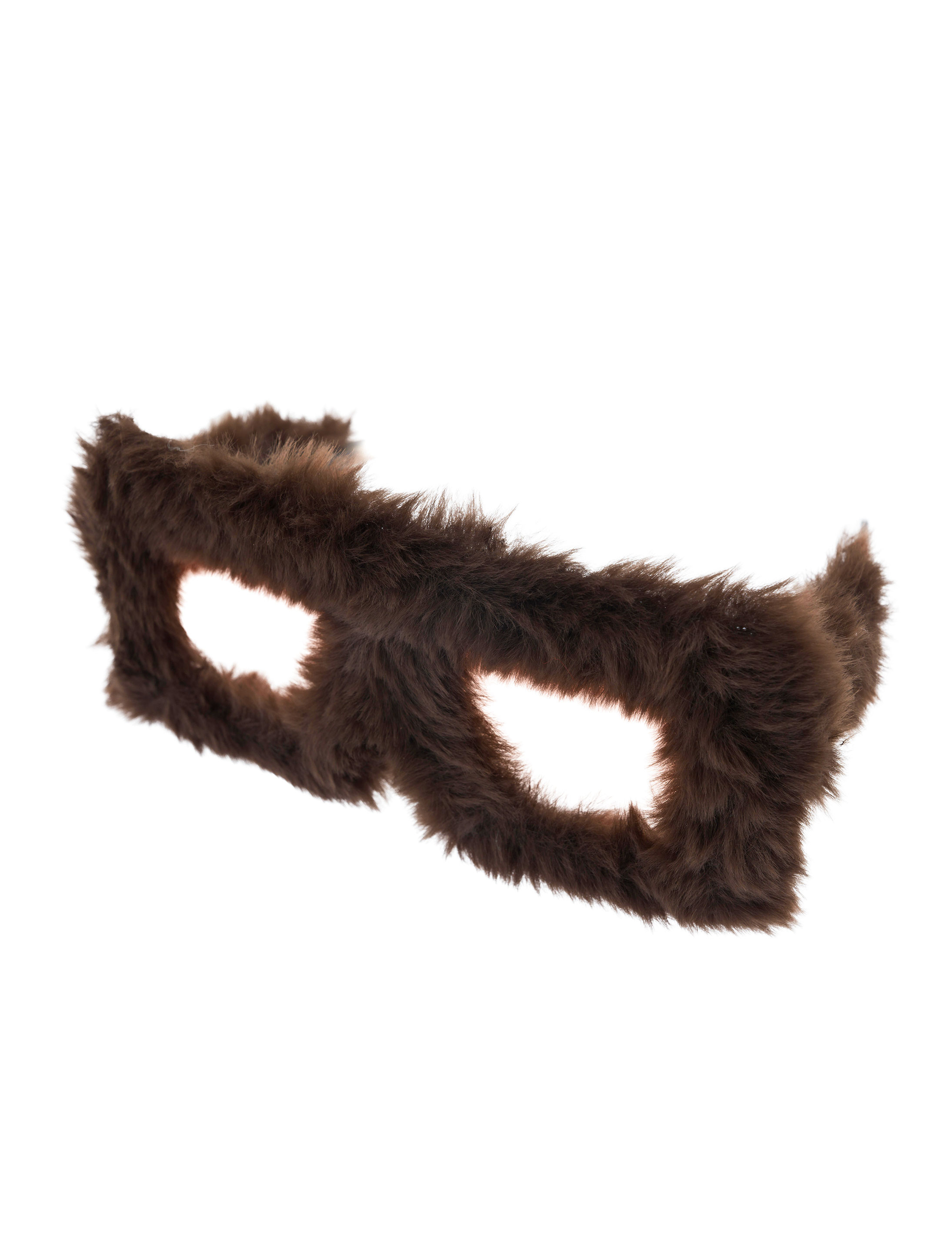 Brille Plüsch braun