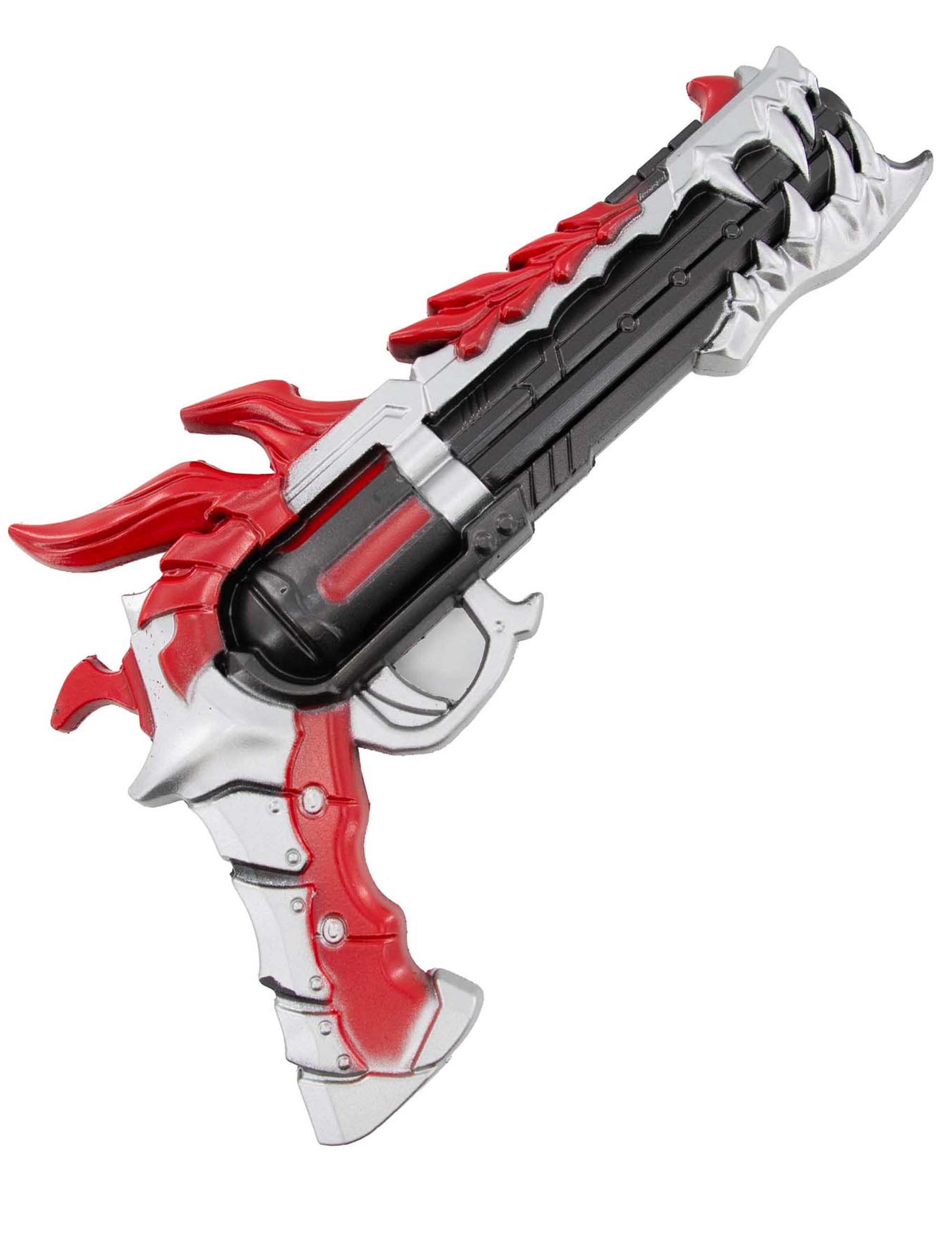 Pistole 34,5cm rot/silber