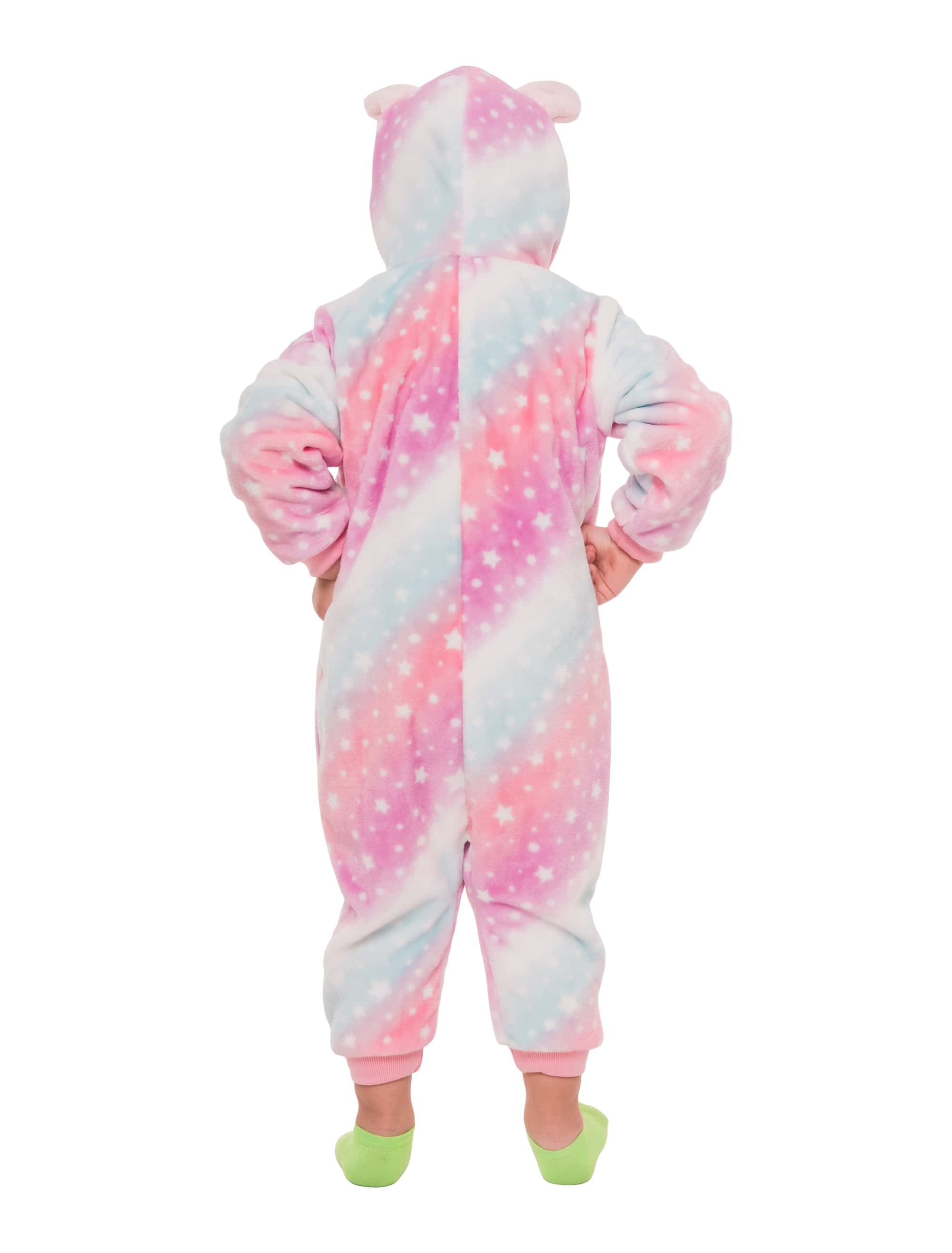 Overall Plüsch Einhorn bunt 86/92