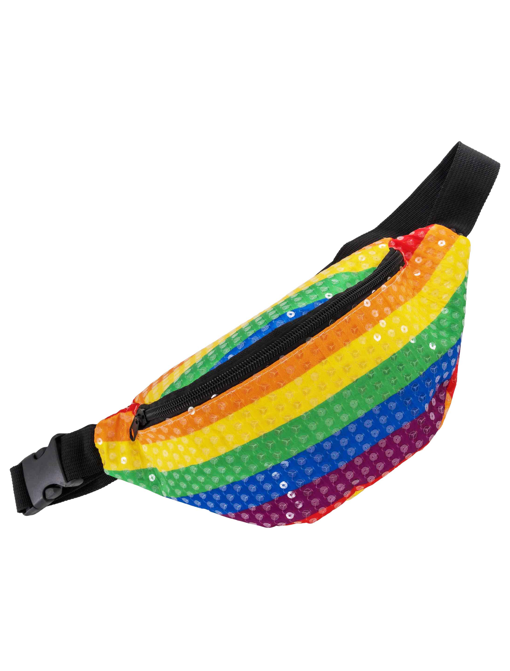 Bauchtasche Pailletten rainbow
