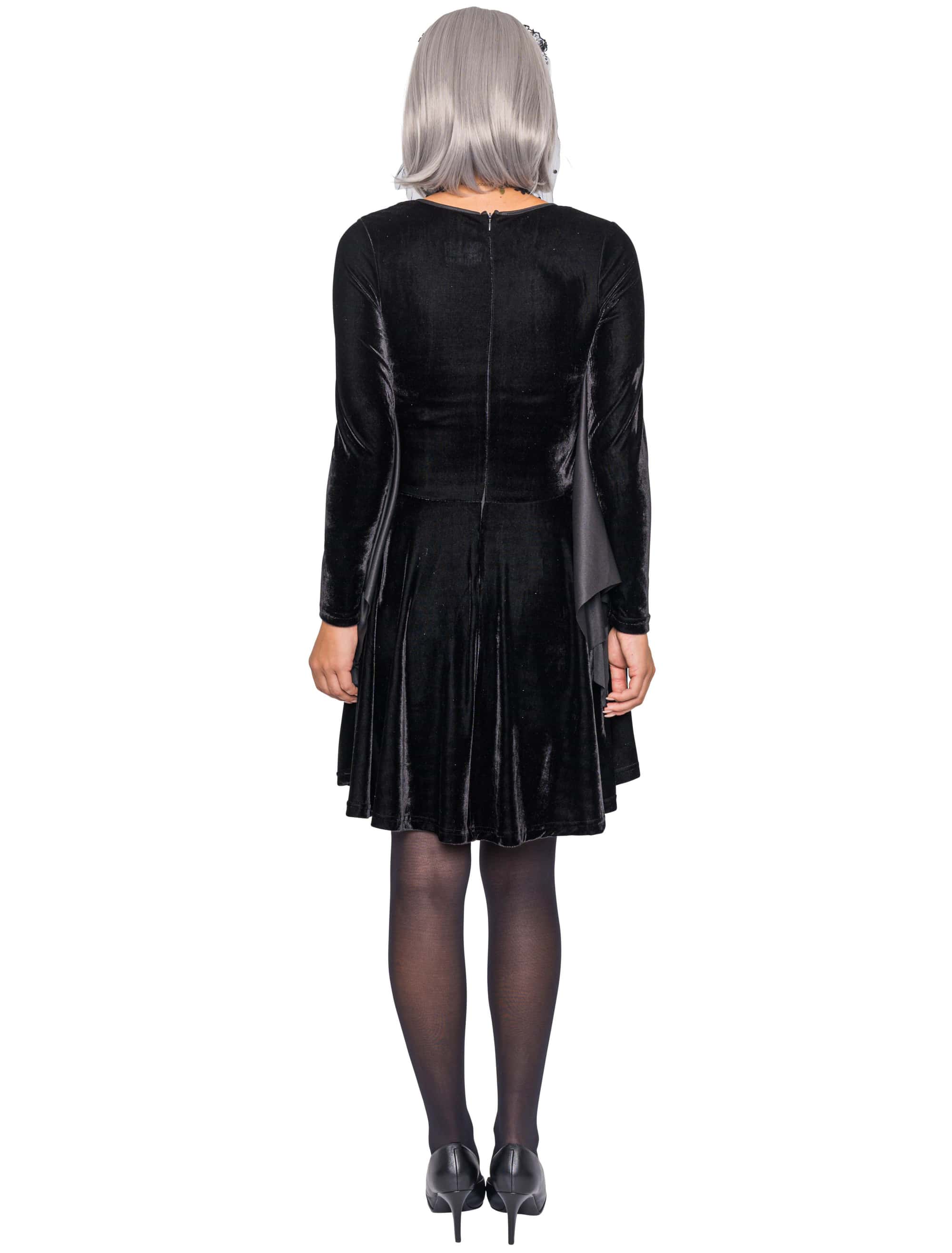 Kleid Fledermausärmel Damen schwarz M