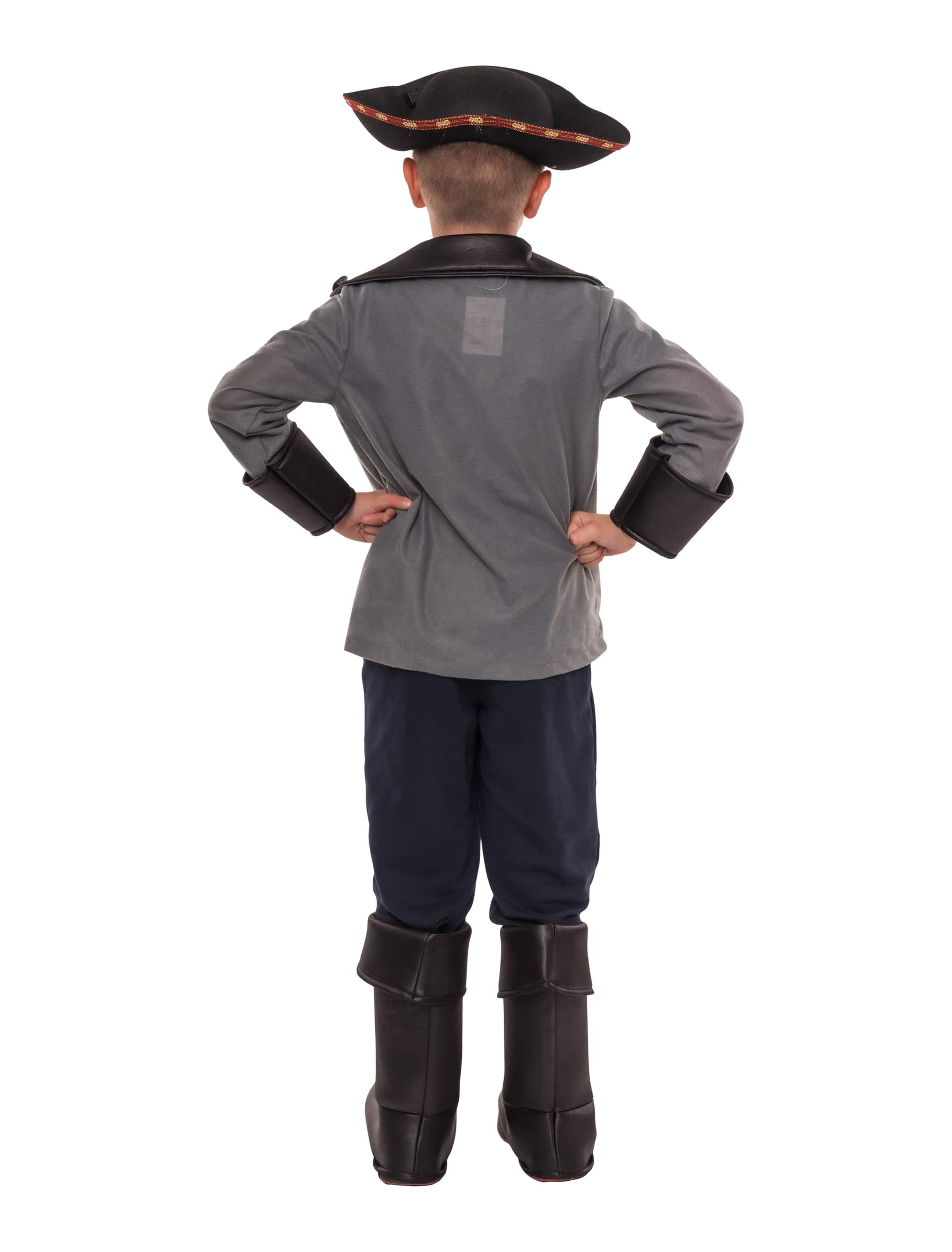 Kostüm Pirat 2-tlg. Kinder grau 4-6 Jahre