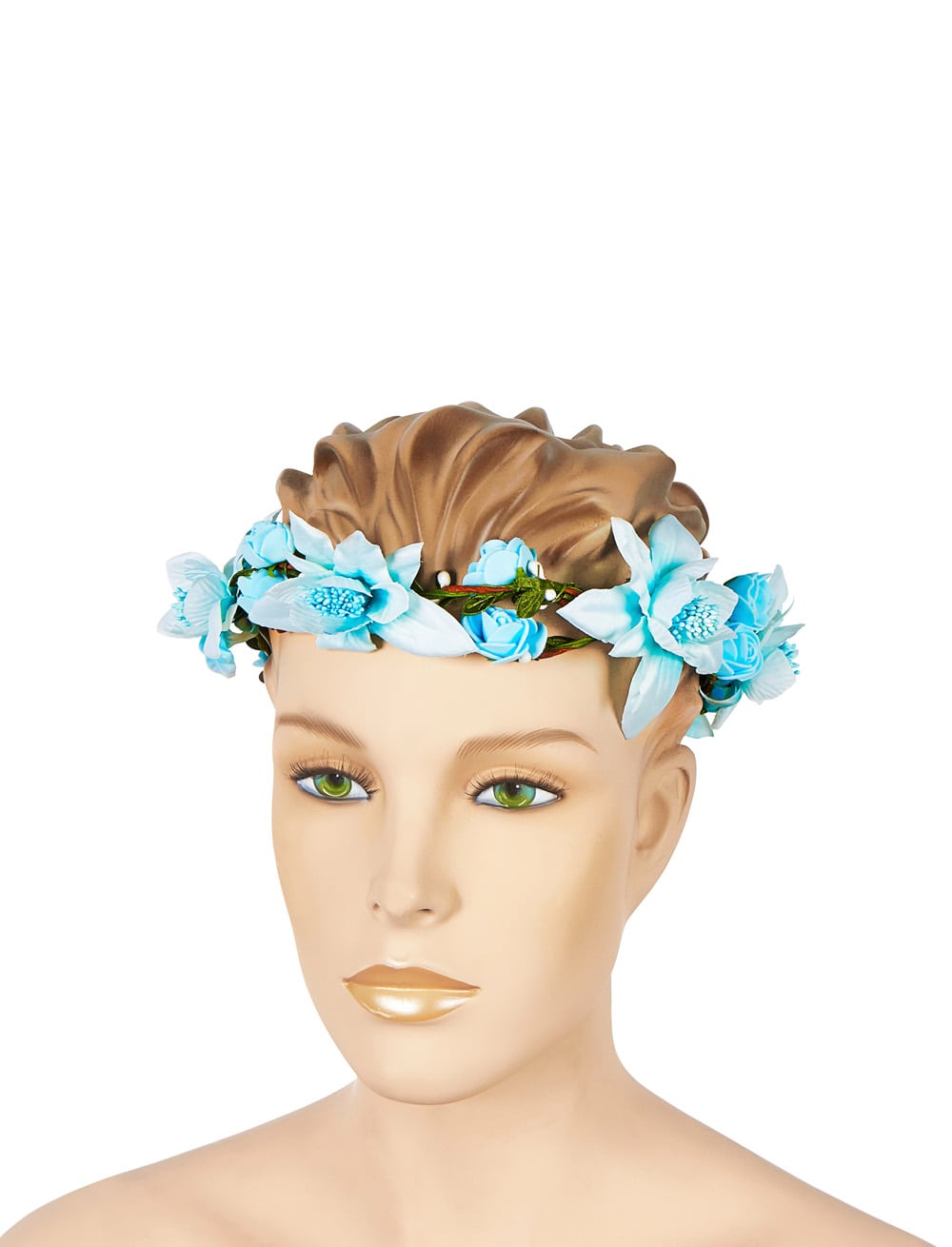 Blumenhaarkranz hellblau