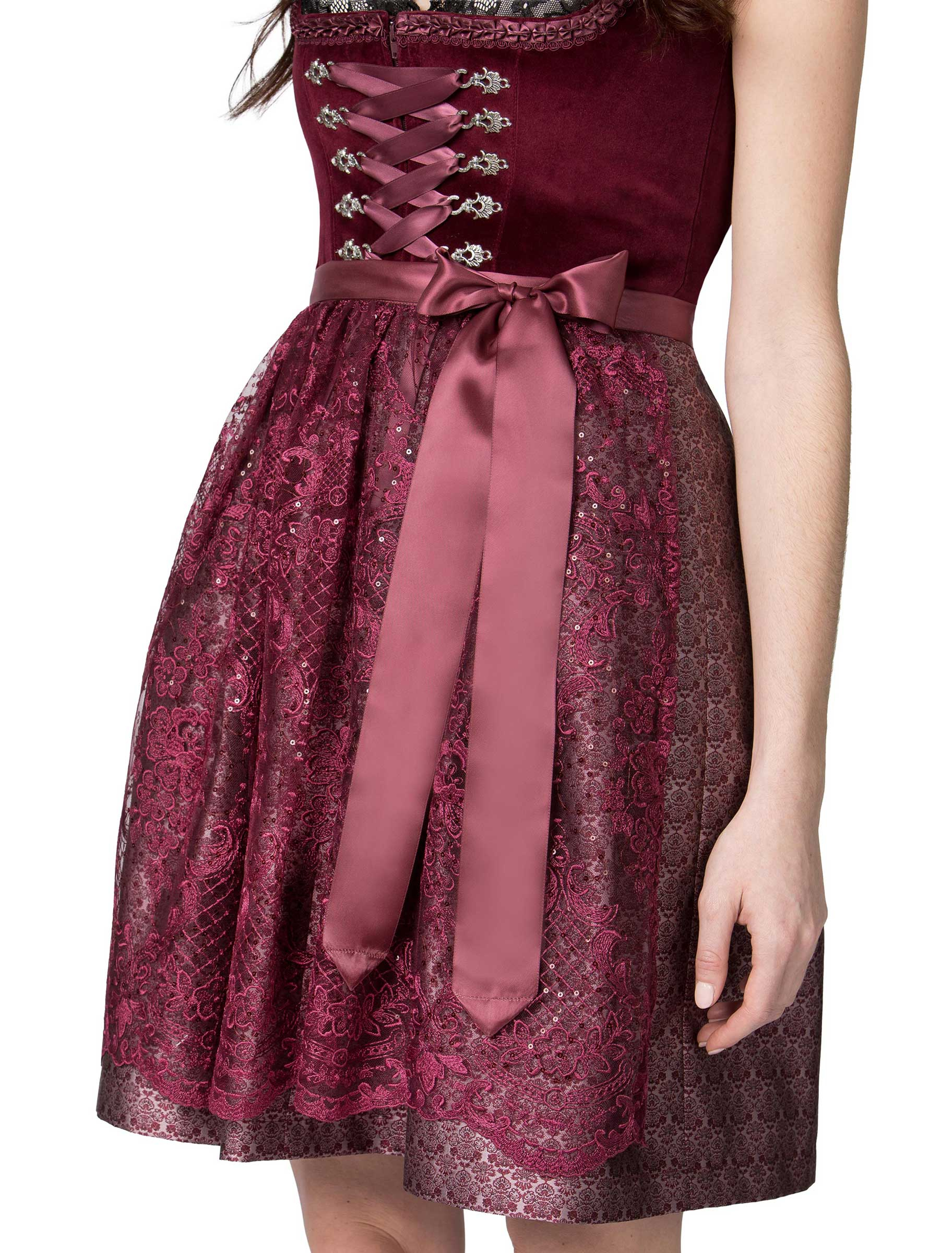 Dirndl Loredana Damen rot 36