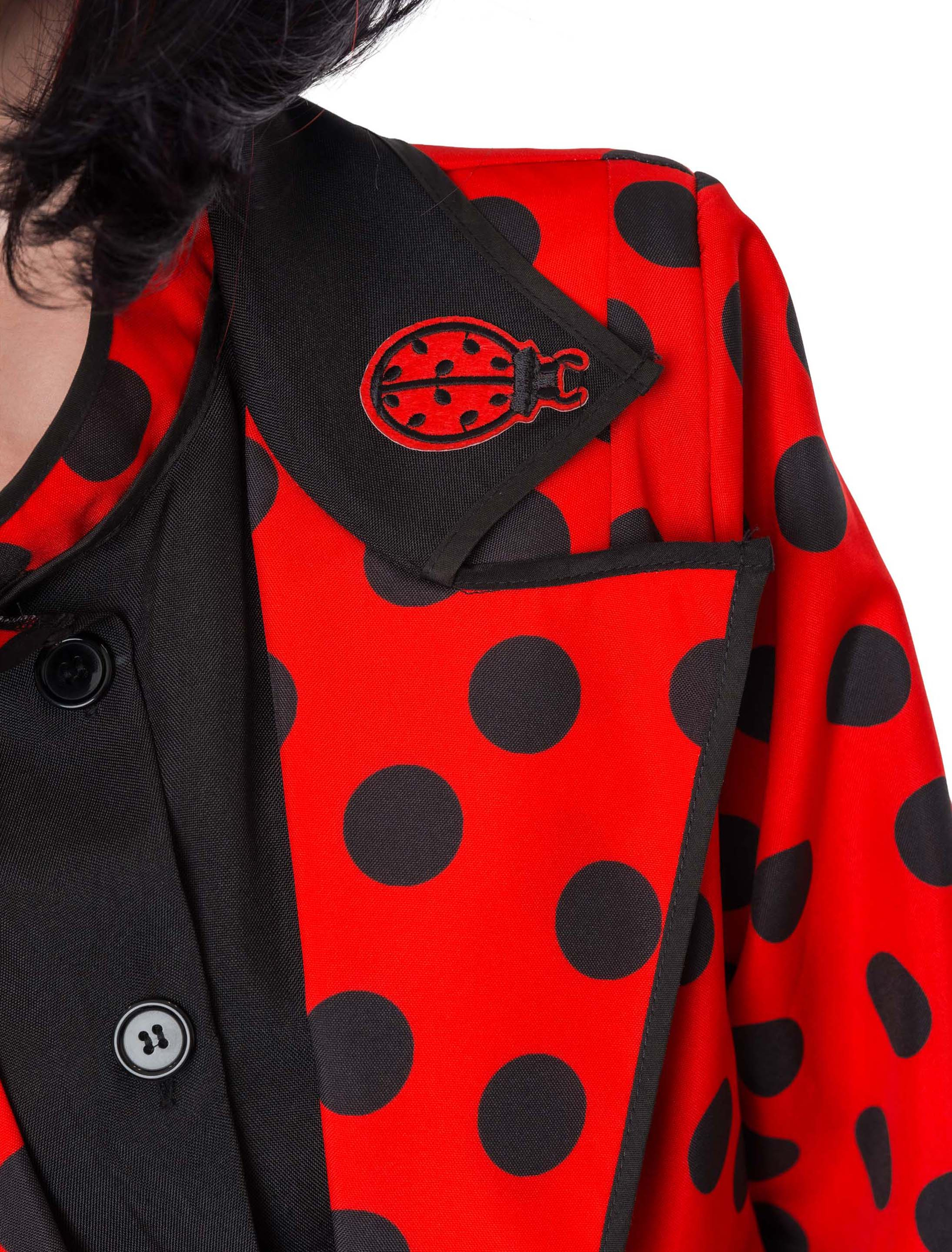 Frack Marienkäfer Damen rot/schwarz S/M