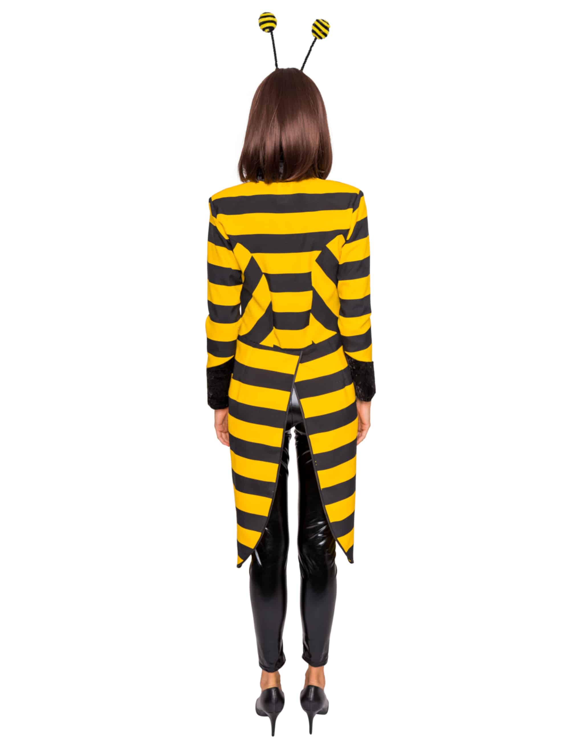 Frack Biene Damen schwarz/gelb M