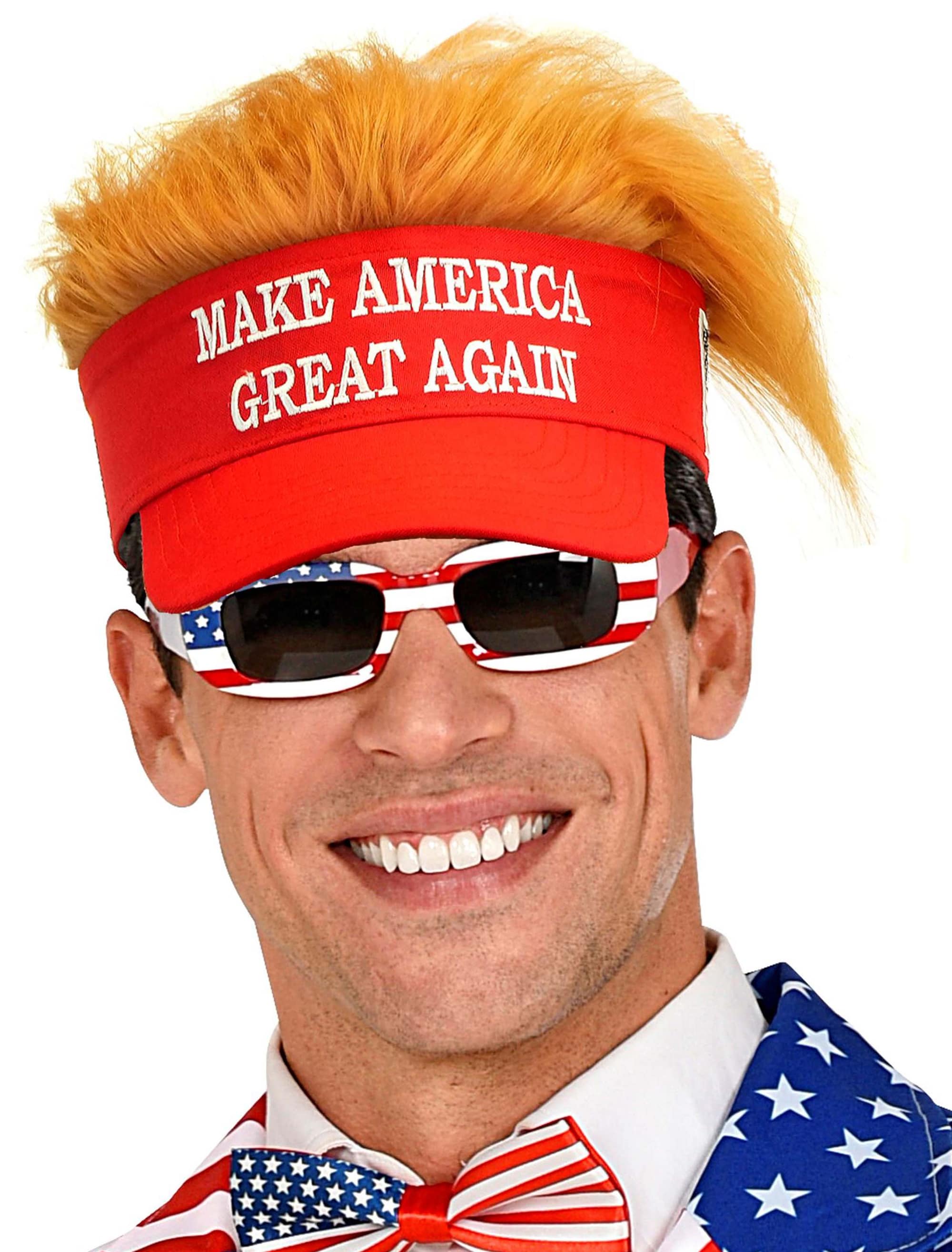 Schirmmütze Make America great again rot/gelb one size