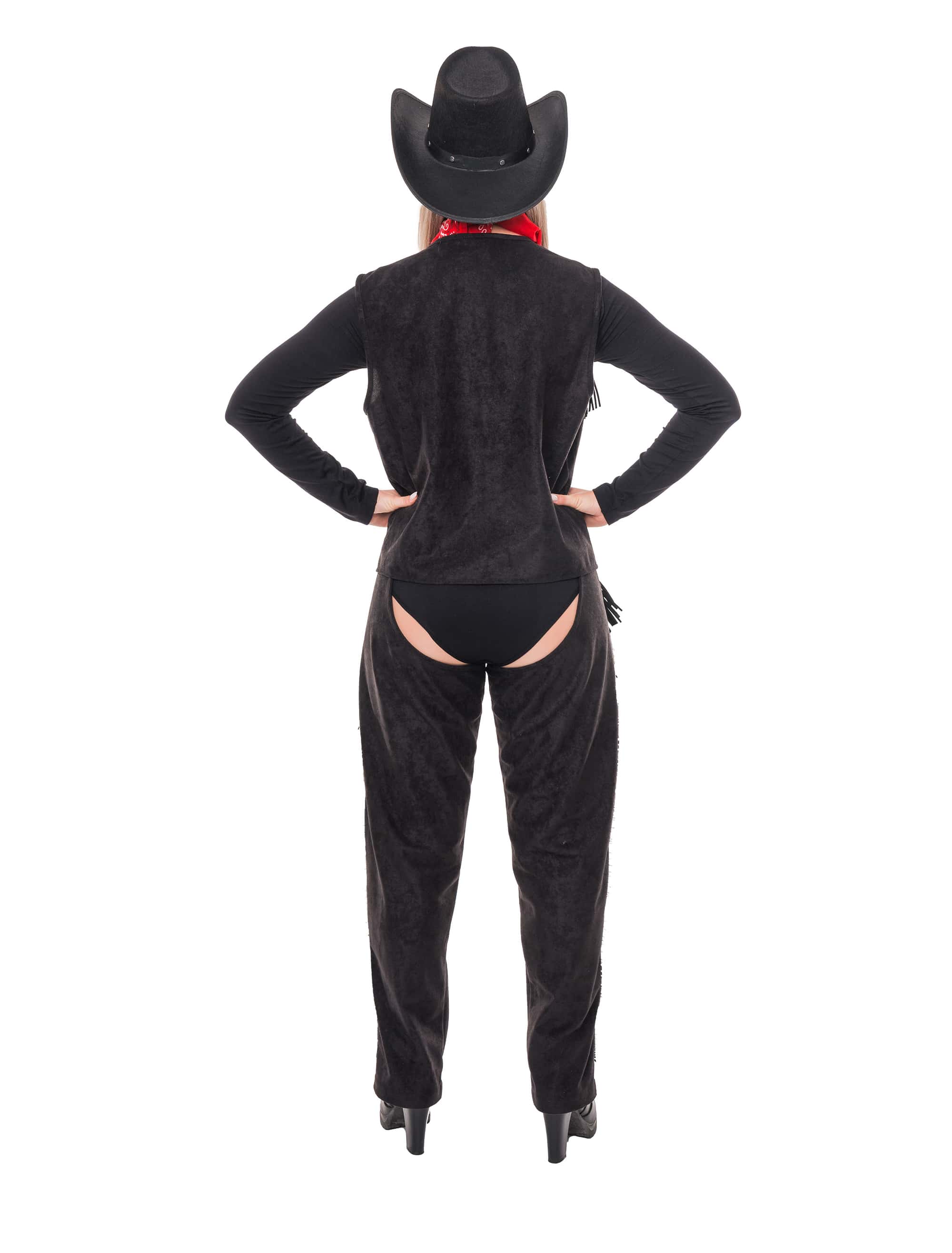 Cowboy Set 2-tlg. Herren schwarz L/XL