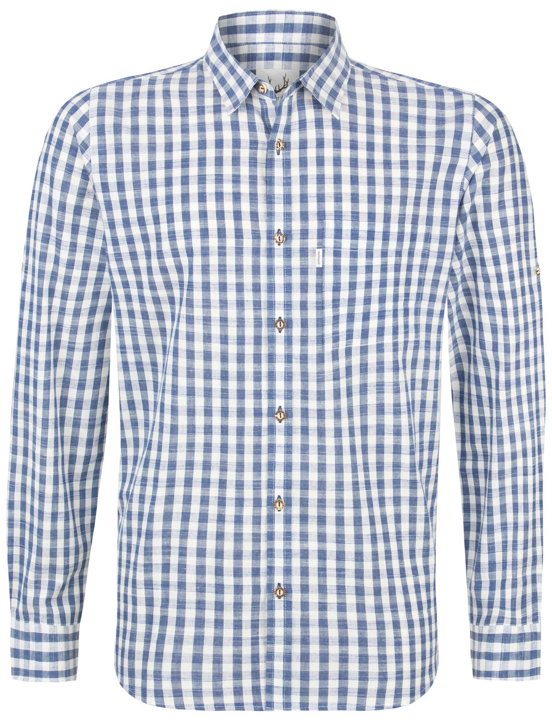 Trachtenhemd Marco Herren blau M