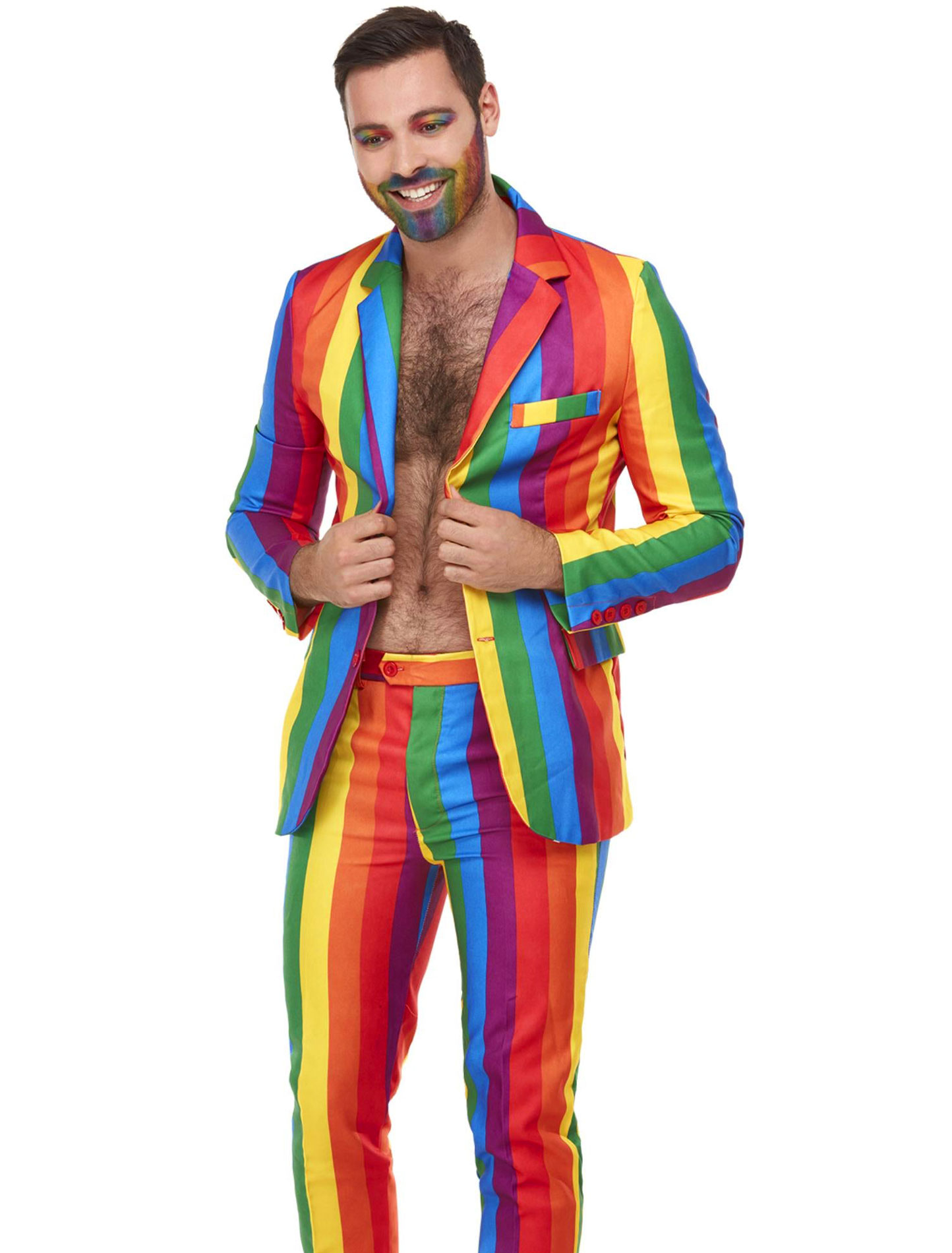 Anzug 3-tlg. rainbow L