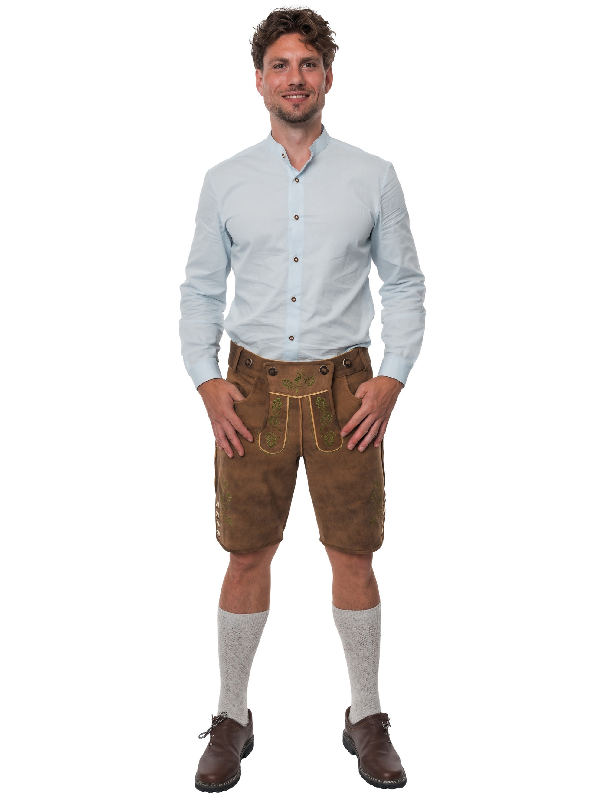 Lederhose kurz Reh Herren hellbraun S