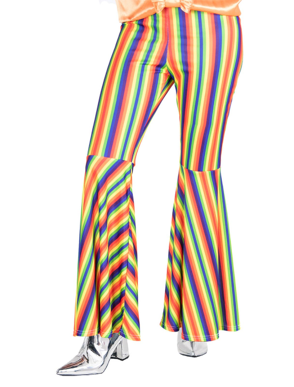 Schlaghose Regenbogen Damen bunt M