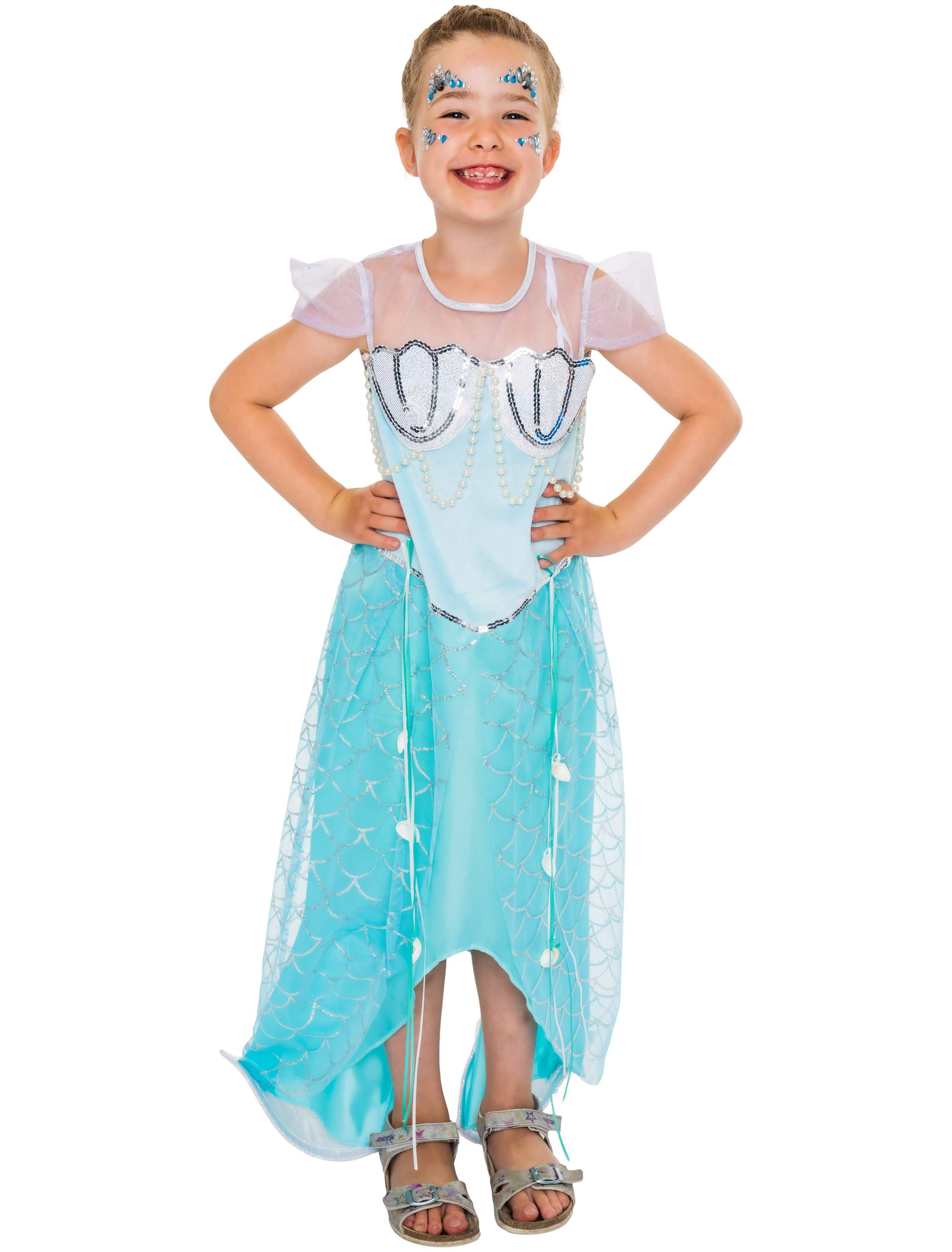 Kleid Meerjungfrau Kinder Kinder türkis 116