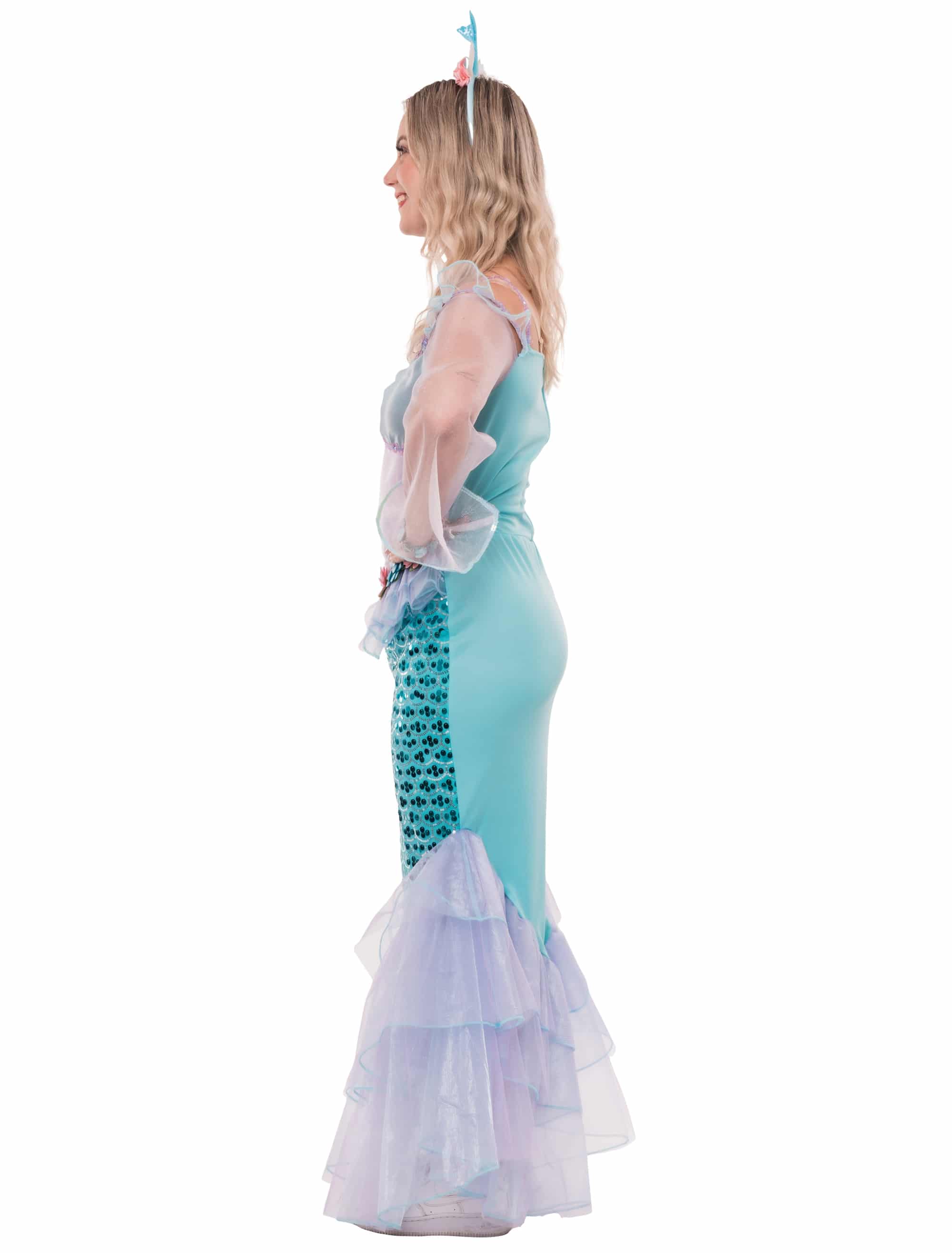 Kleid Meerjungfrau lila/blau S/M