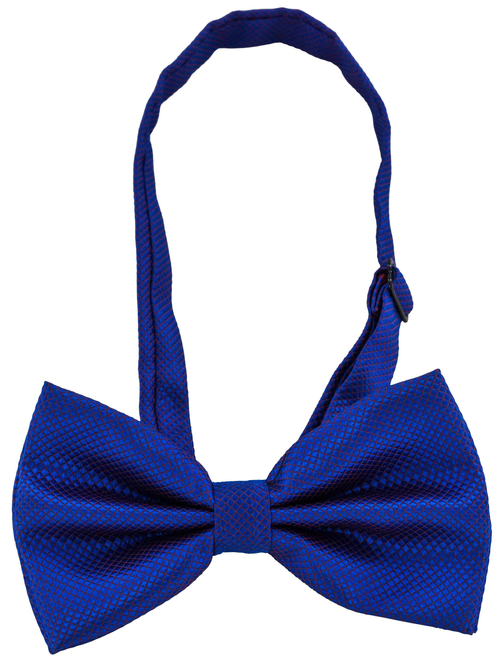 Fliege mit Webmuster blau