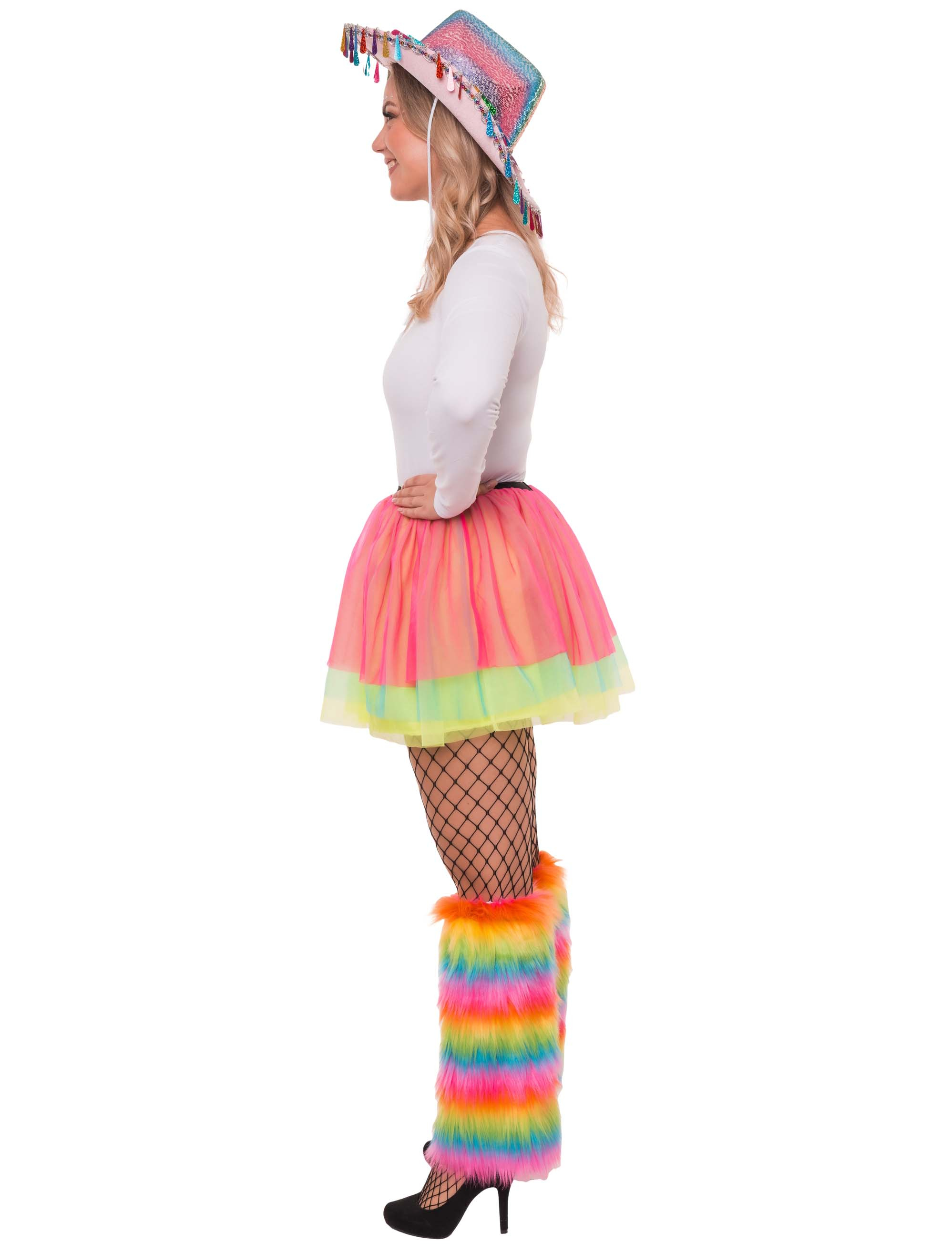 Tüllrock Damen bunt one size