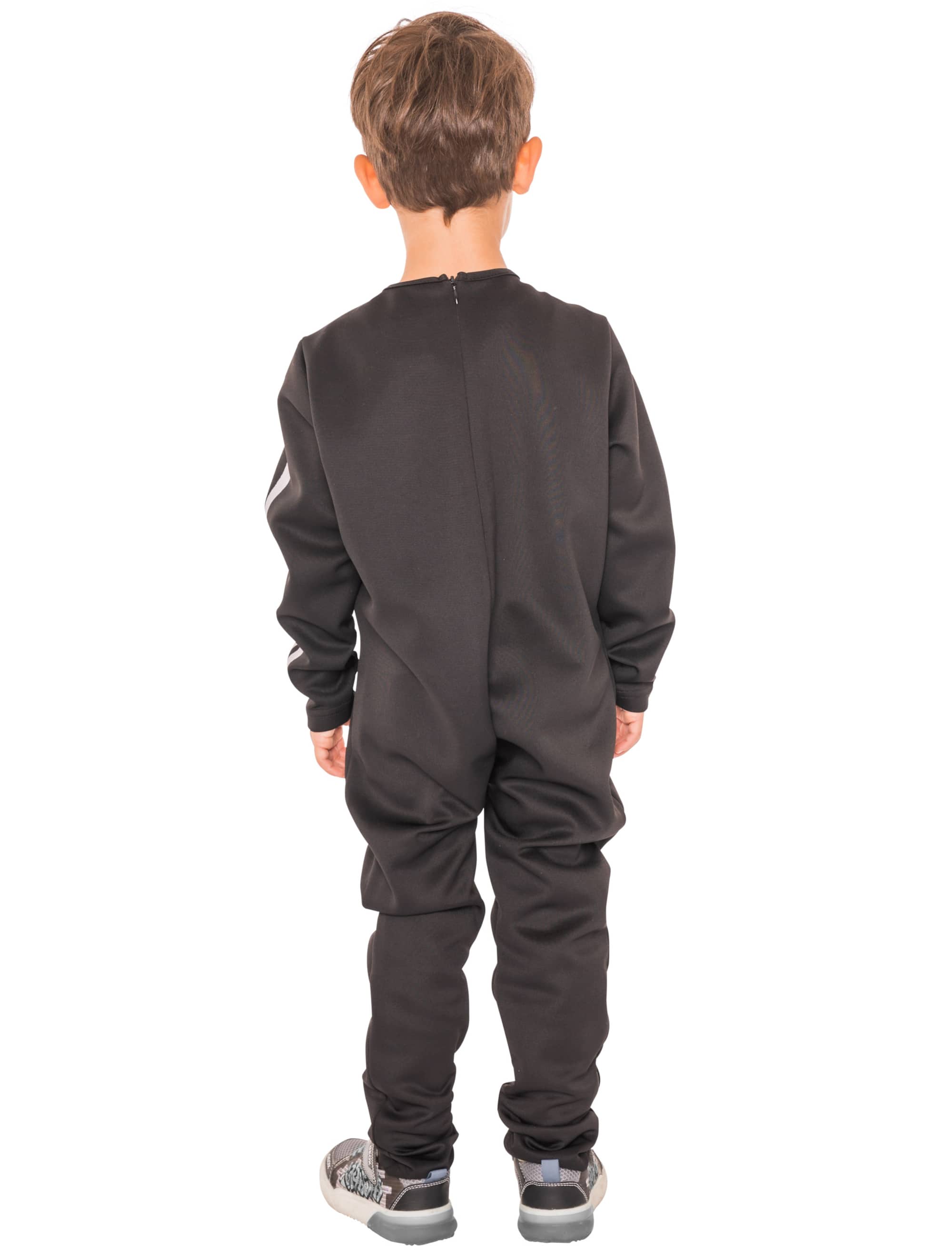 Overall Kinder mit Skelett schwarz 128