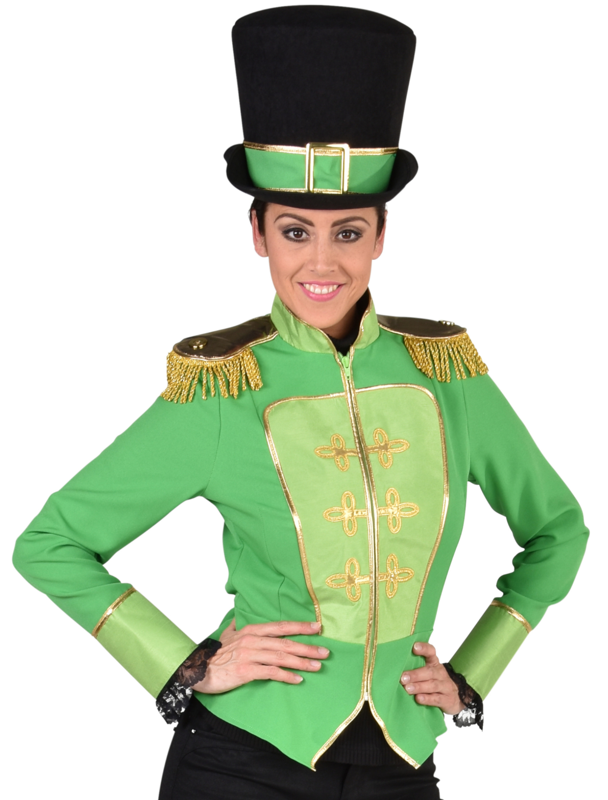 Jacke St. Patricks Day Damen grün S