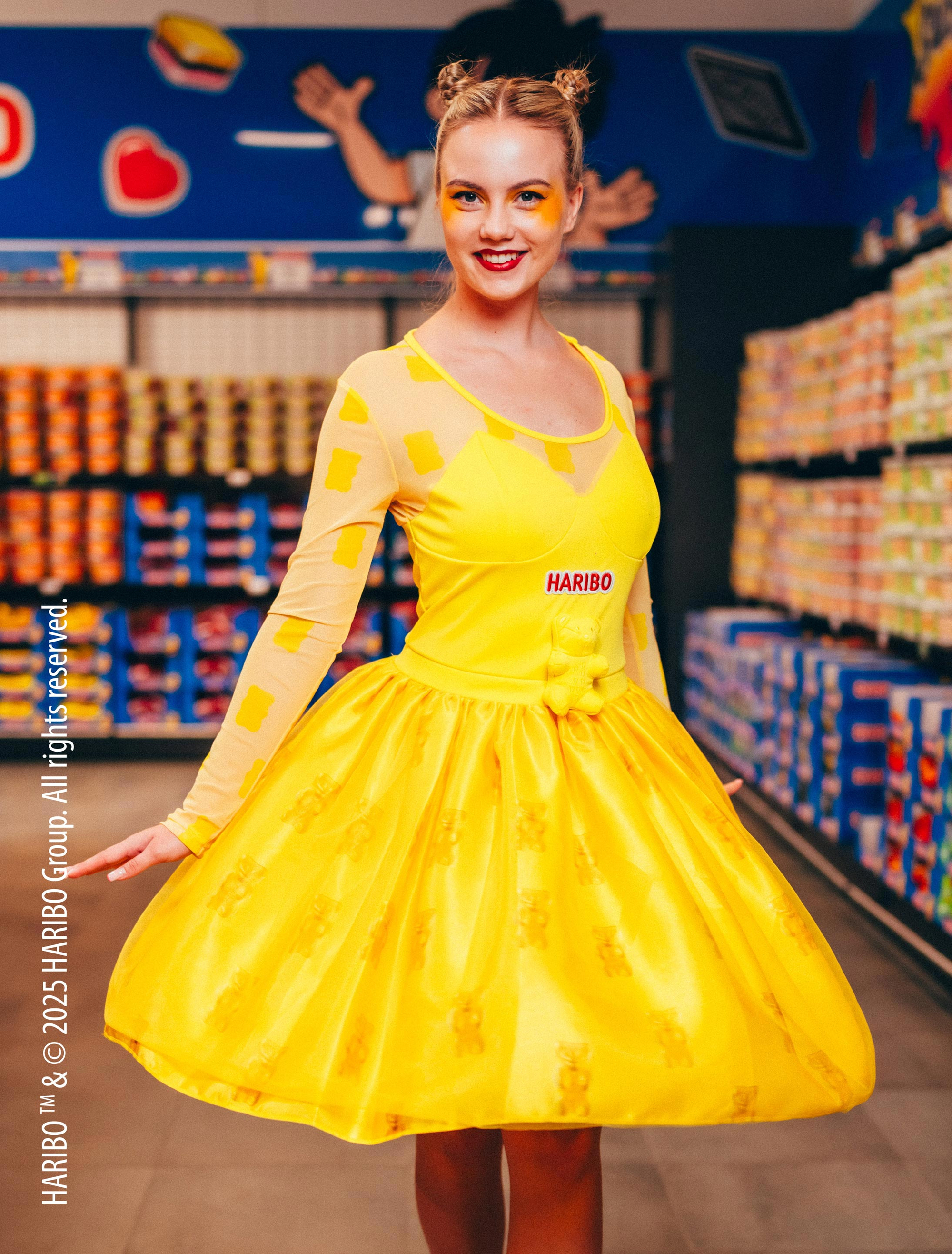 Kleid HARIBO Goldbären Damen gelb XL