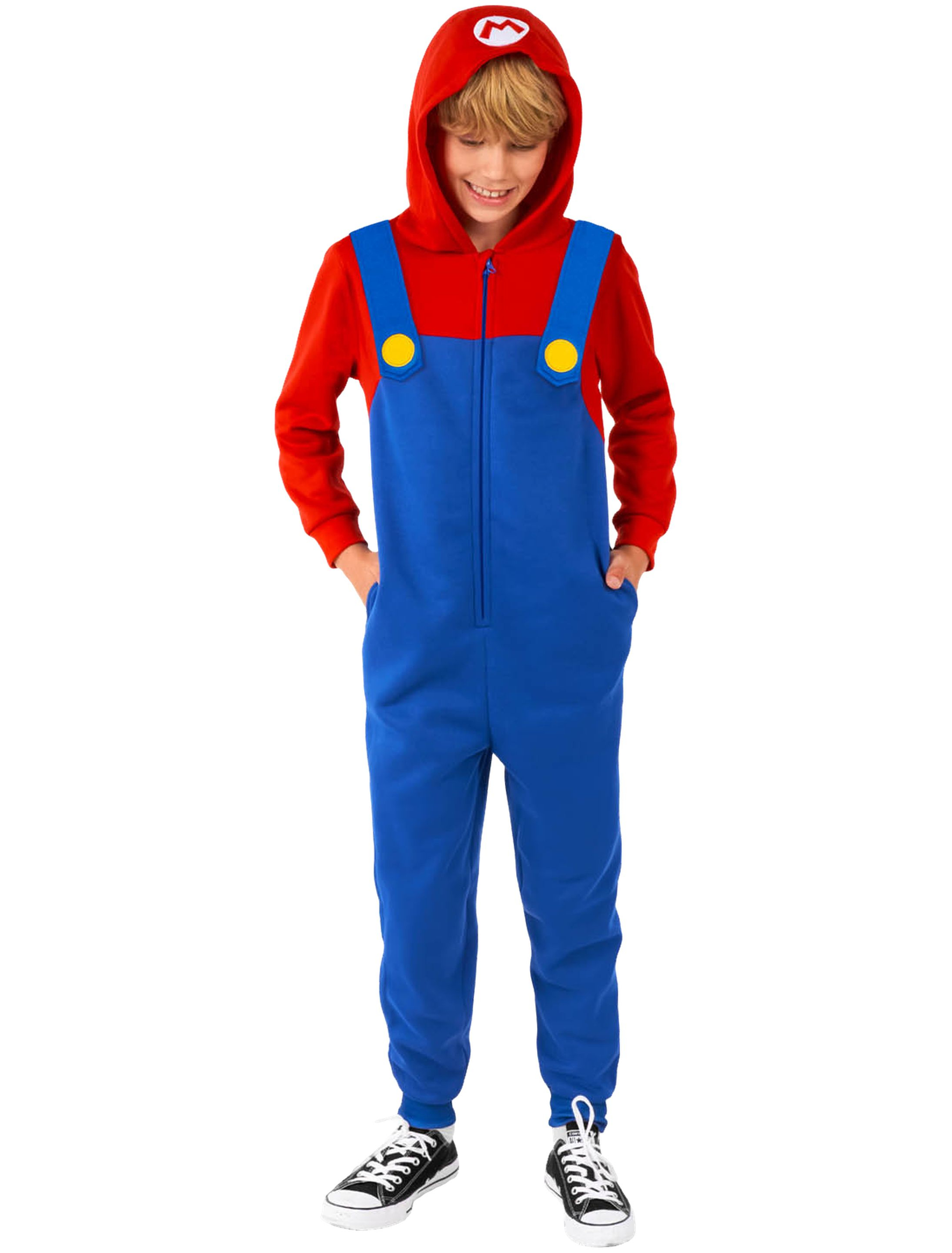 Overall Super Mario Bros. Mario Kinder blau/rot 14-16 Jahre