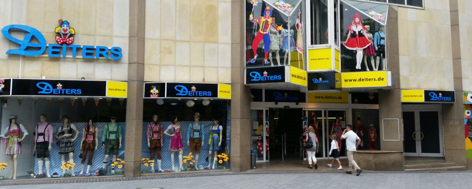 Deiters Kostümladen in Aachen Außenansicht