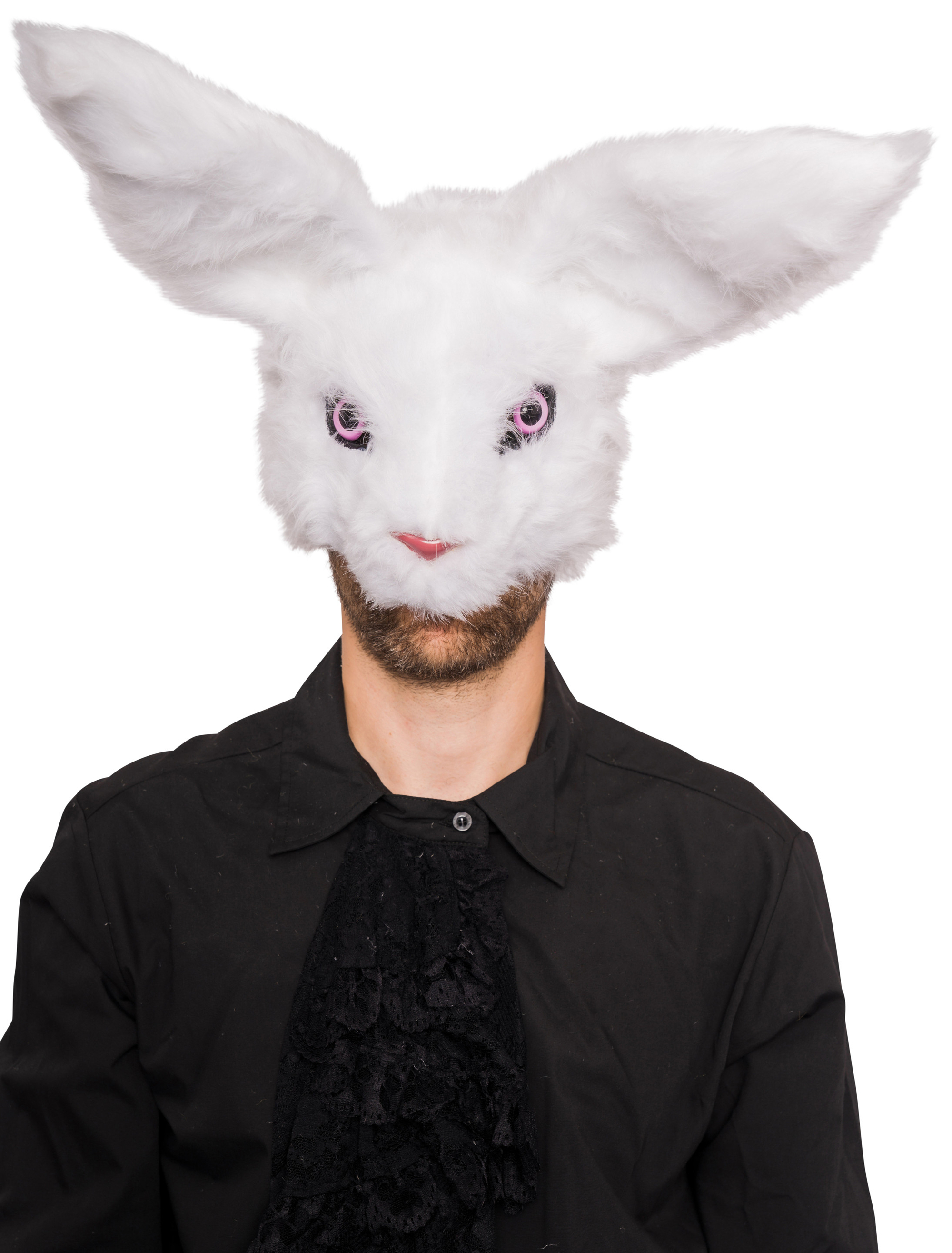 Maske Hase weiß