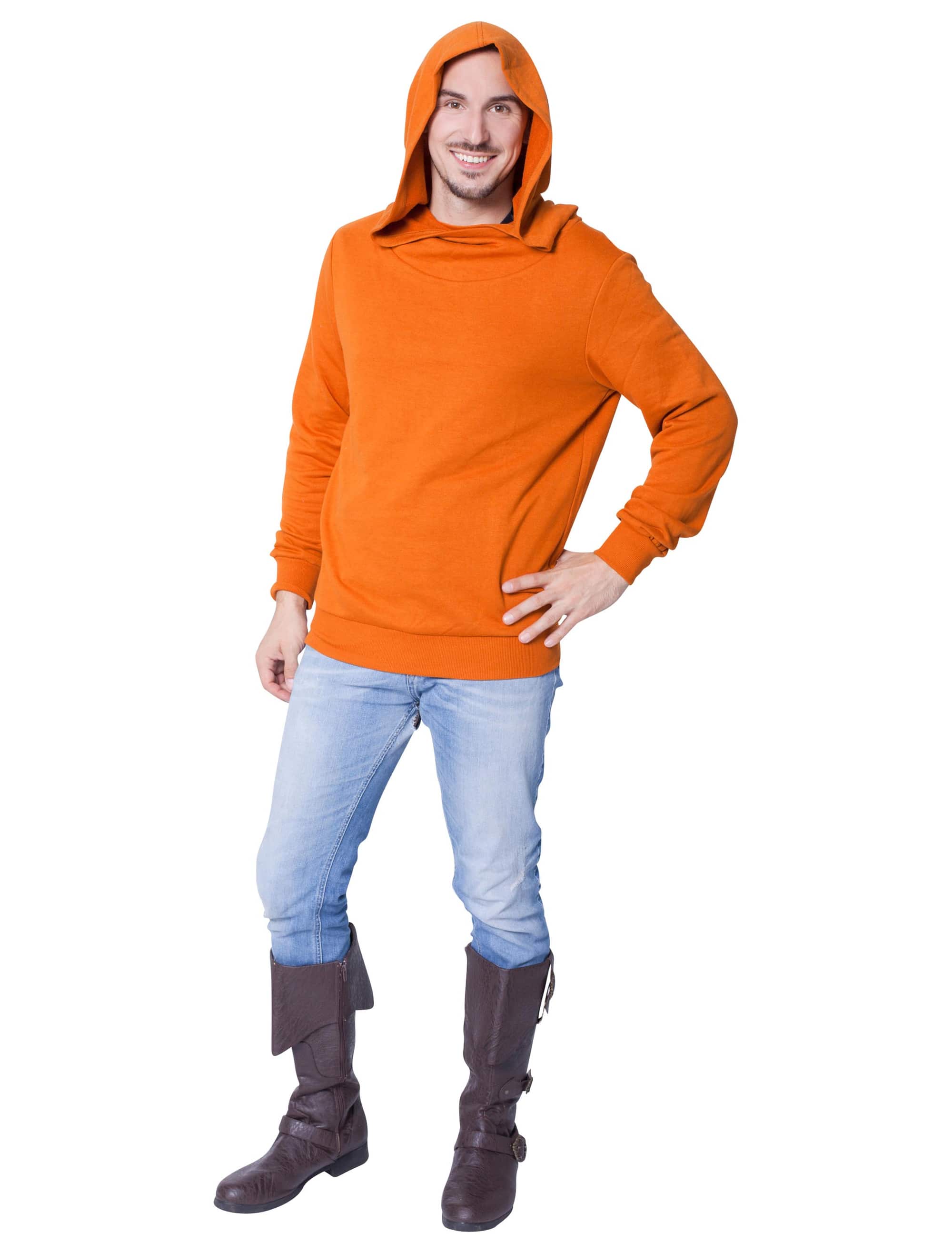 Pullover mit Kapuze braun S/M